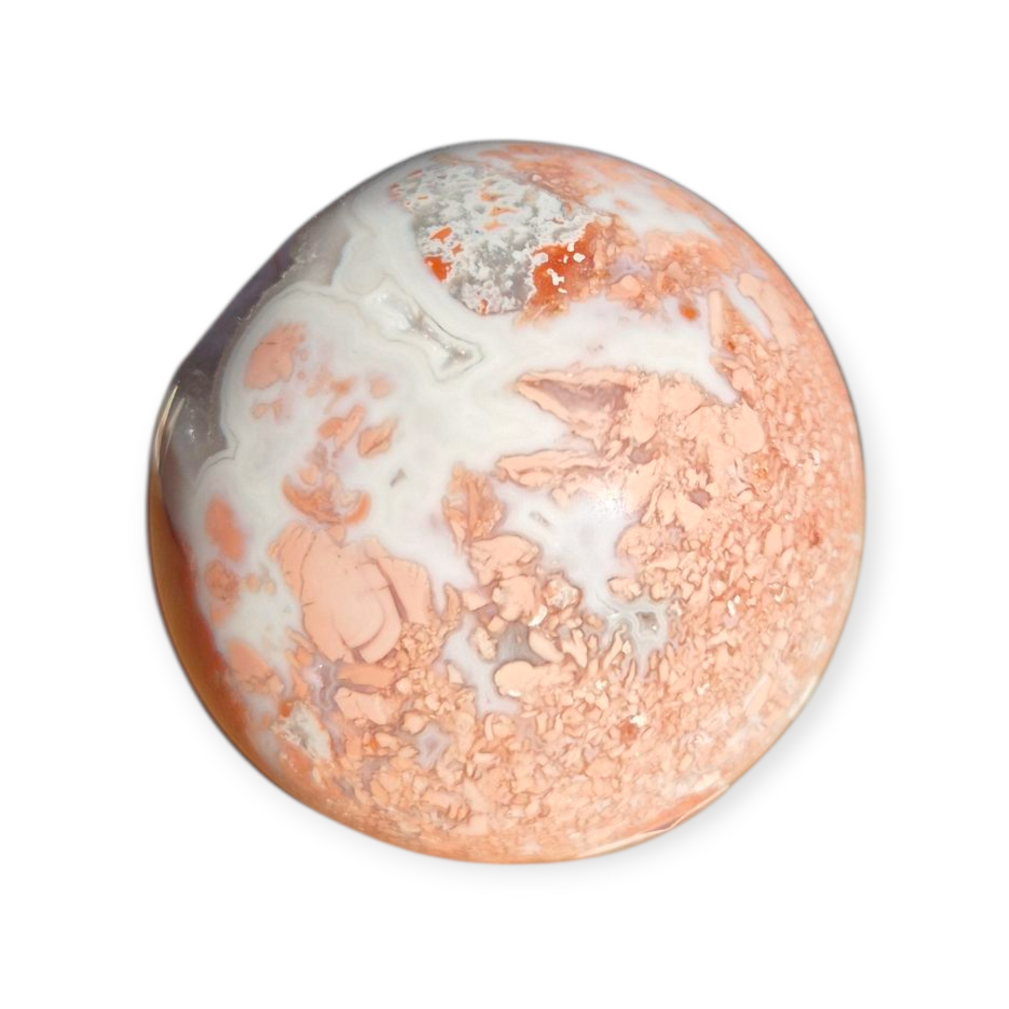 Crystals - Pink Petal Agate Sphere