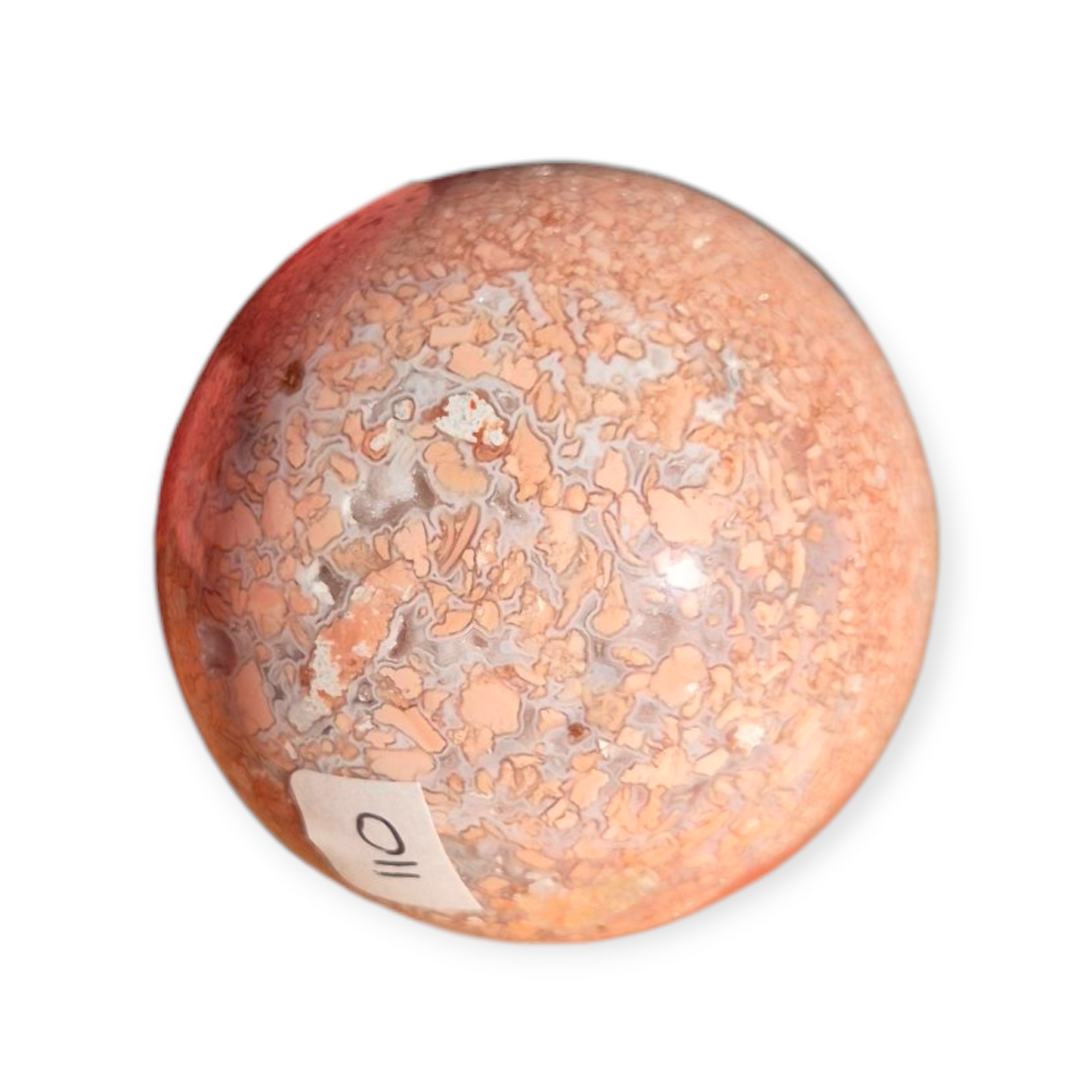 Crystals - Pink Petal Agate Sphere