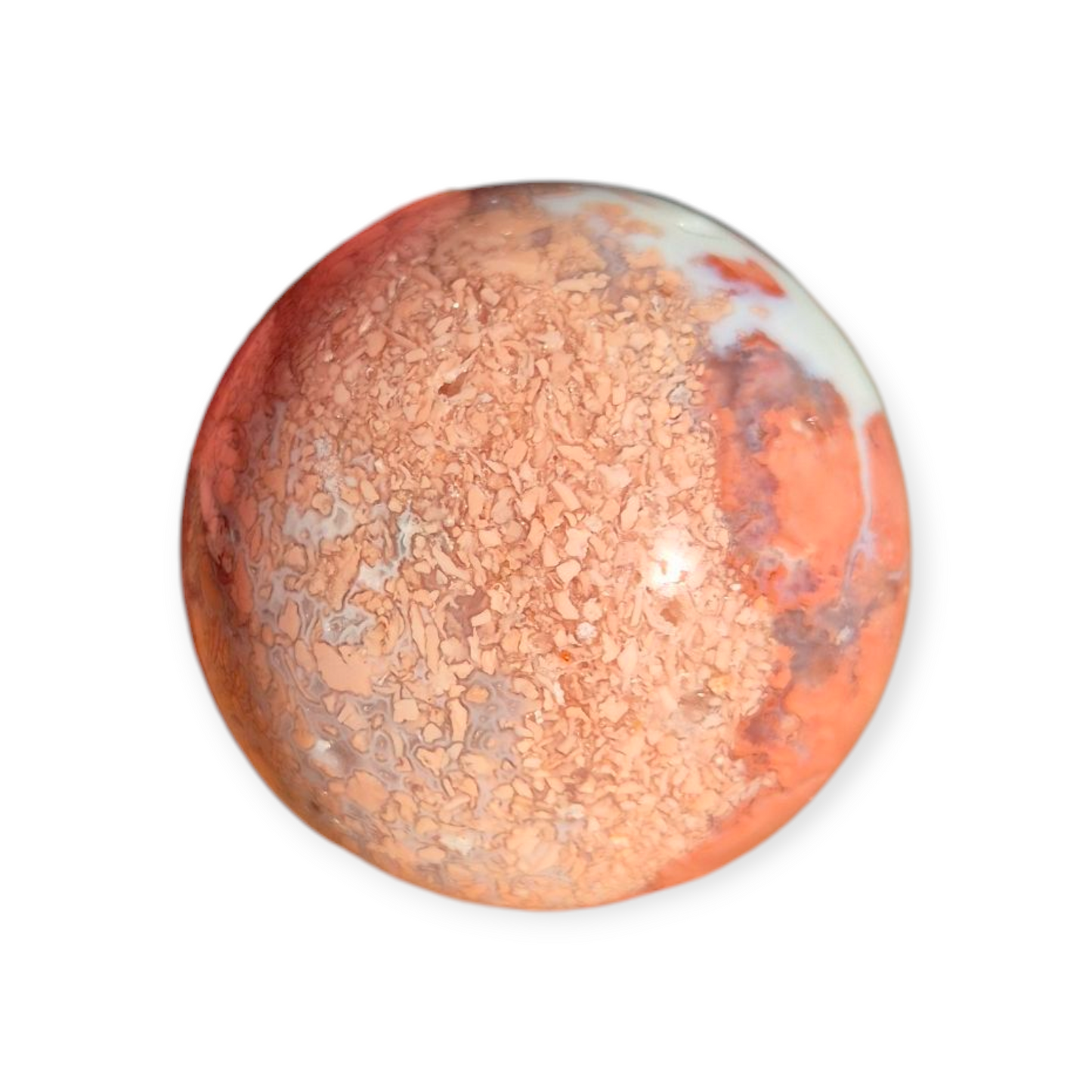 Crystals - Pink Petal Agate Sphere