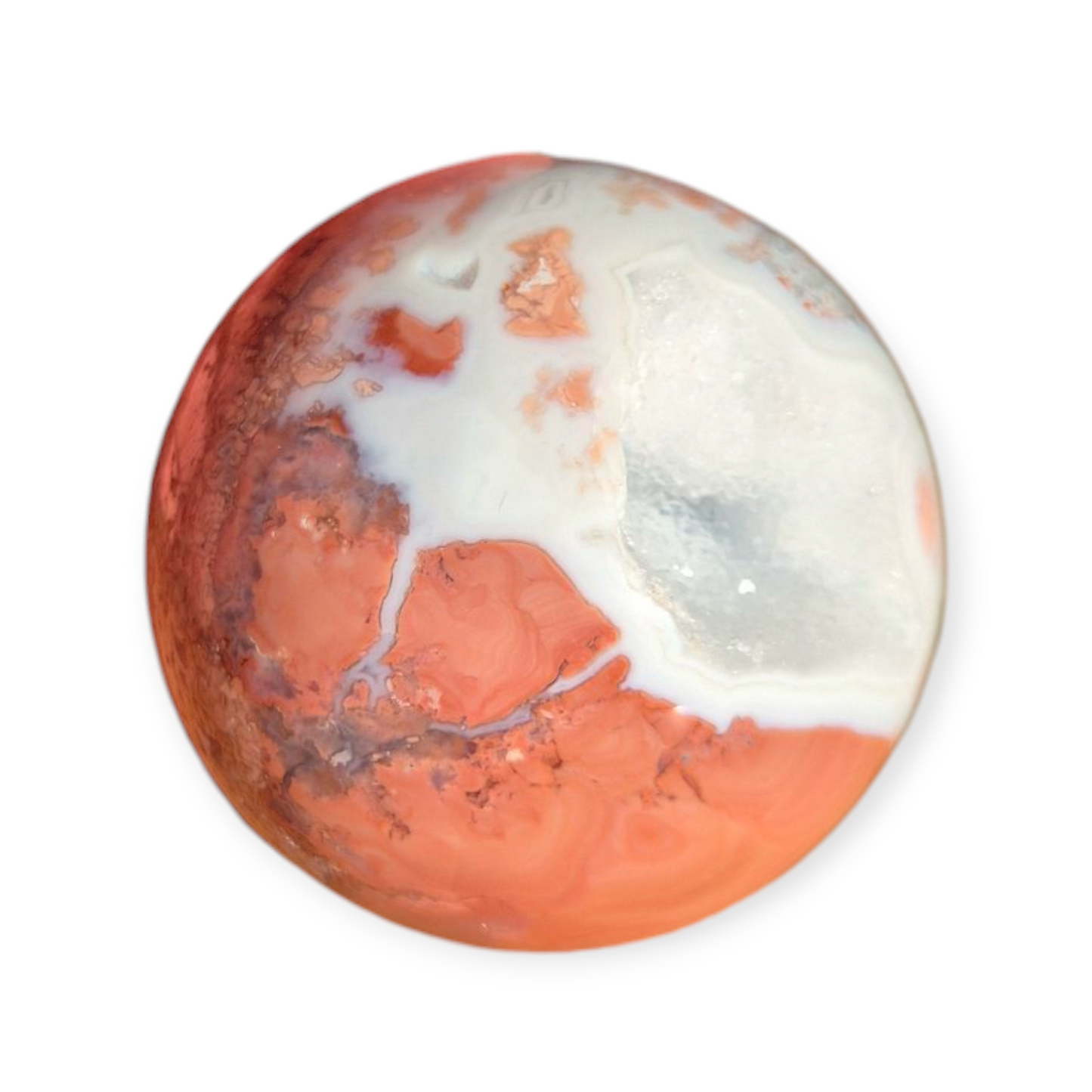 Crystals - Pink Petal Agate Sphere