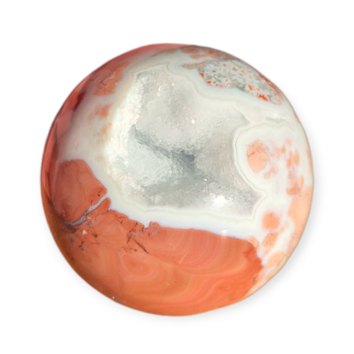Crystals - Pink Petal Agate Sphere