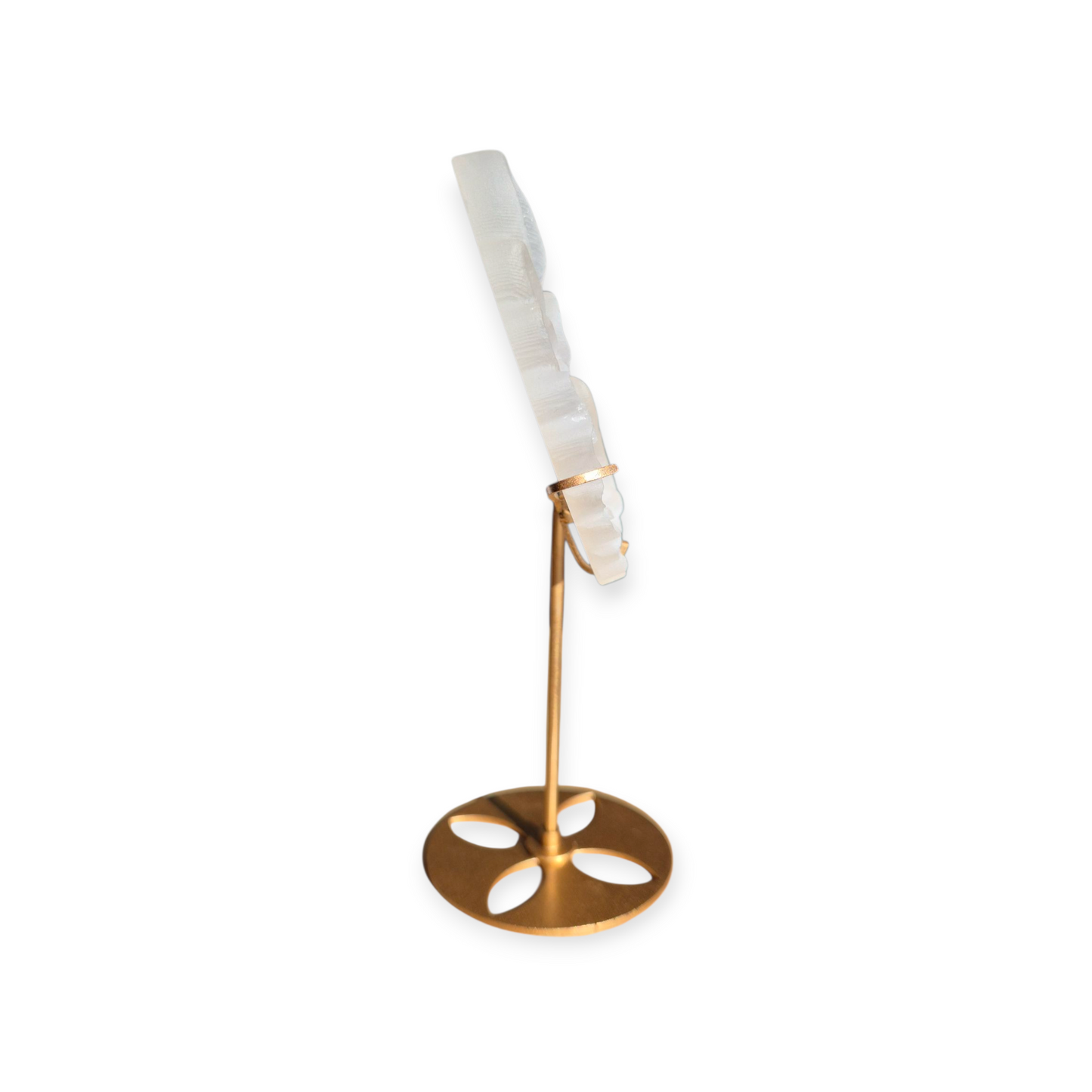 Crystals - Selenite Angel Wings on Stand