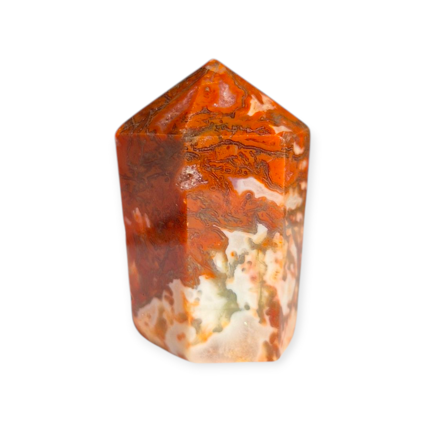 Crystals - Red and Green Moss Agate Generator/Point