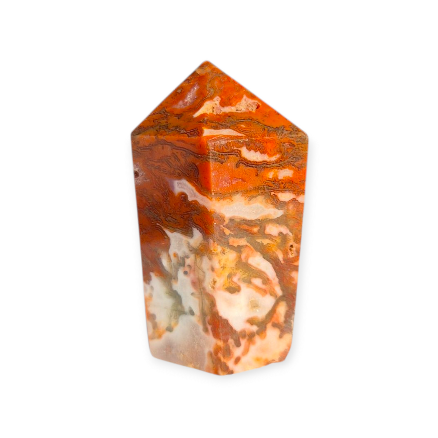 Crystals - Red and Green Moss Agate Generator/Point