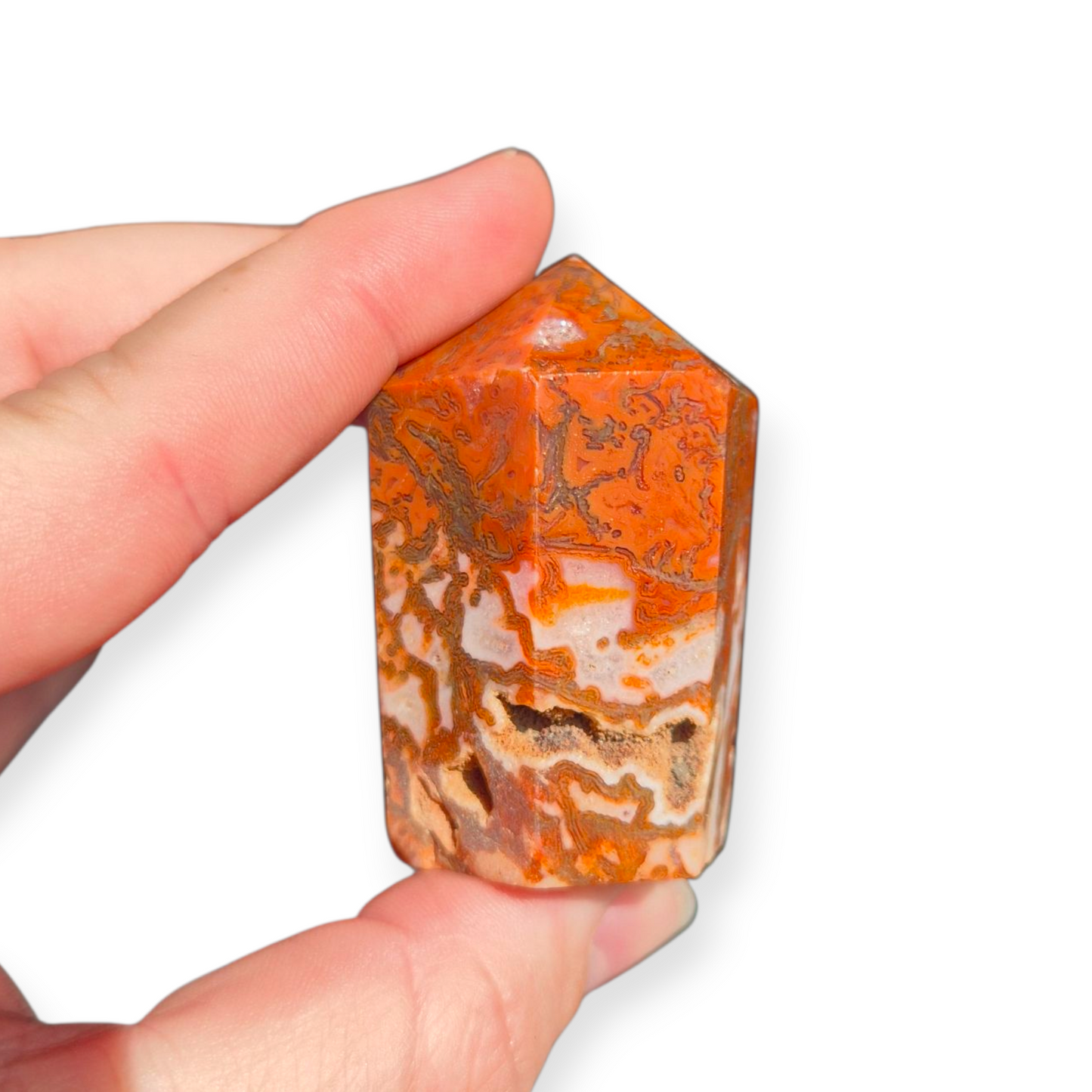 Crystals - Red and Green Moss Agate Generator/Point