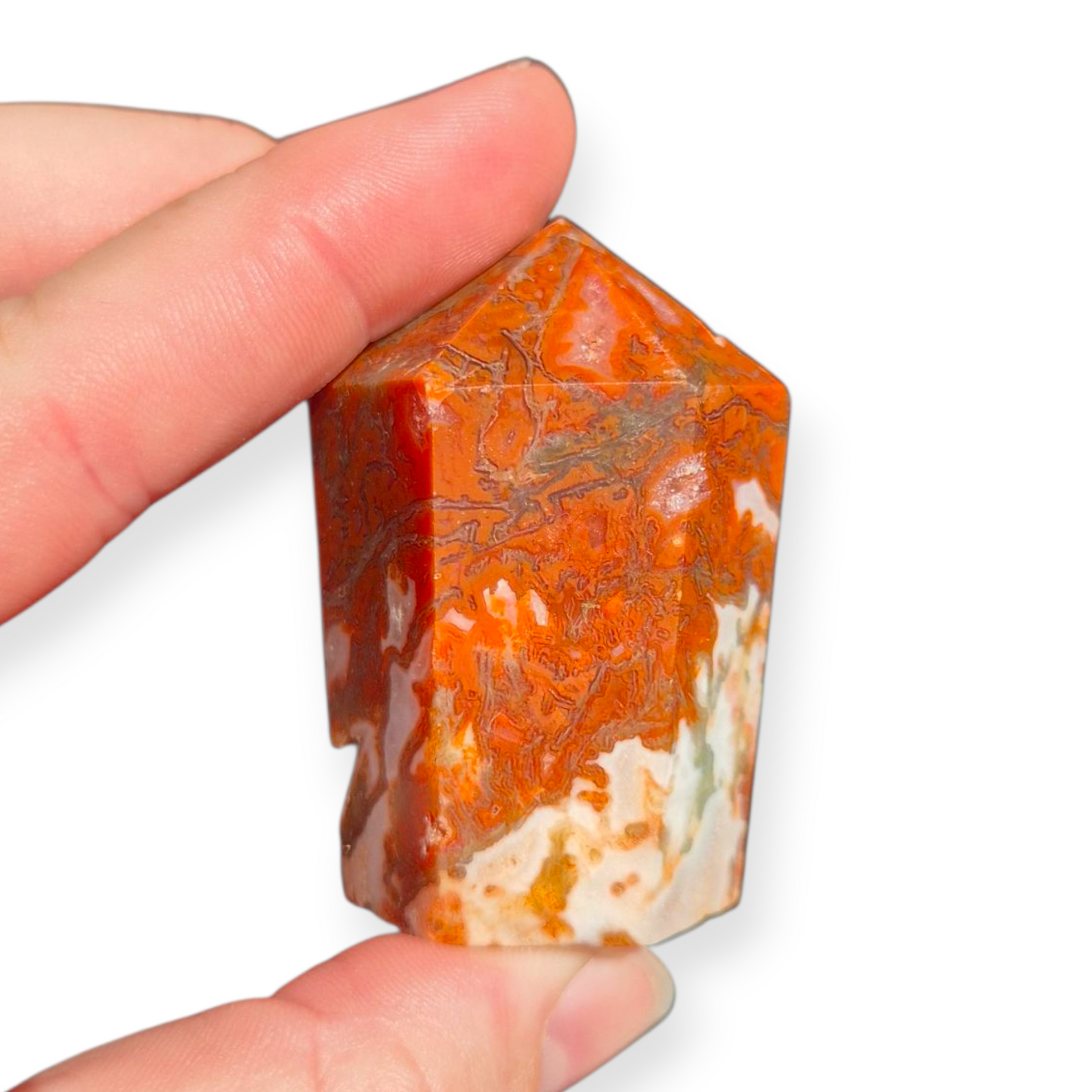 Crystals - Red and Green Moss Agate Generator/Point