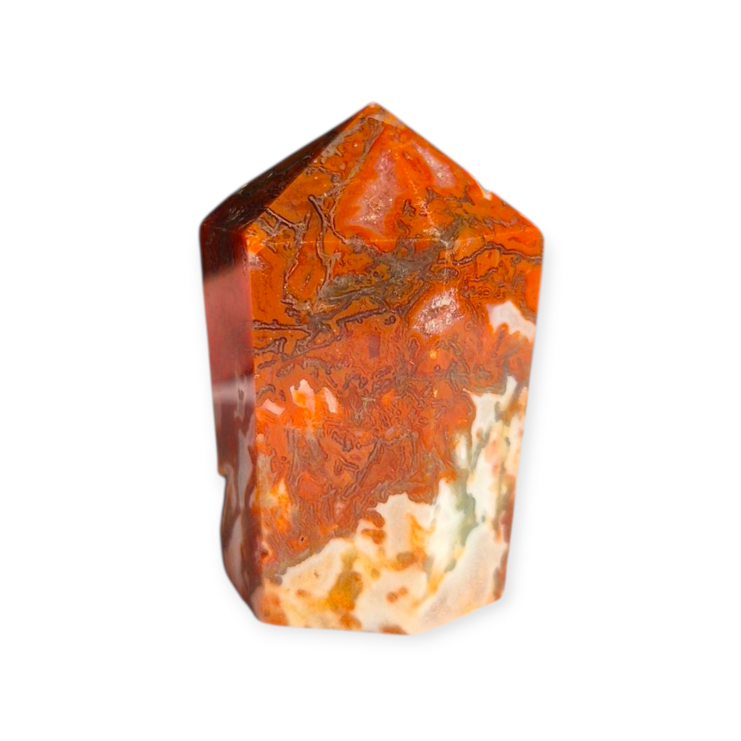 Crystals - Red and Green Moss Agate Generator/Point