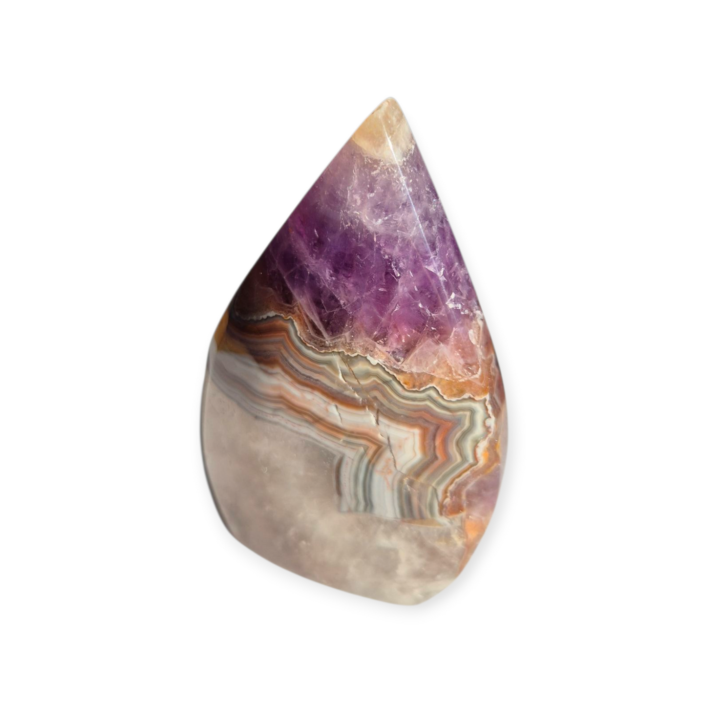 Crystals - Amethyst with Agate Freeform