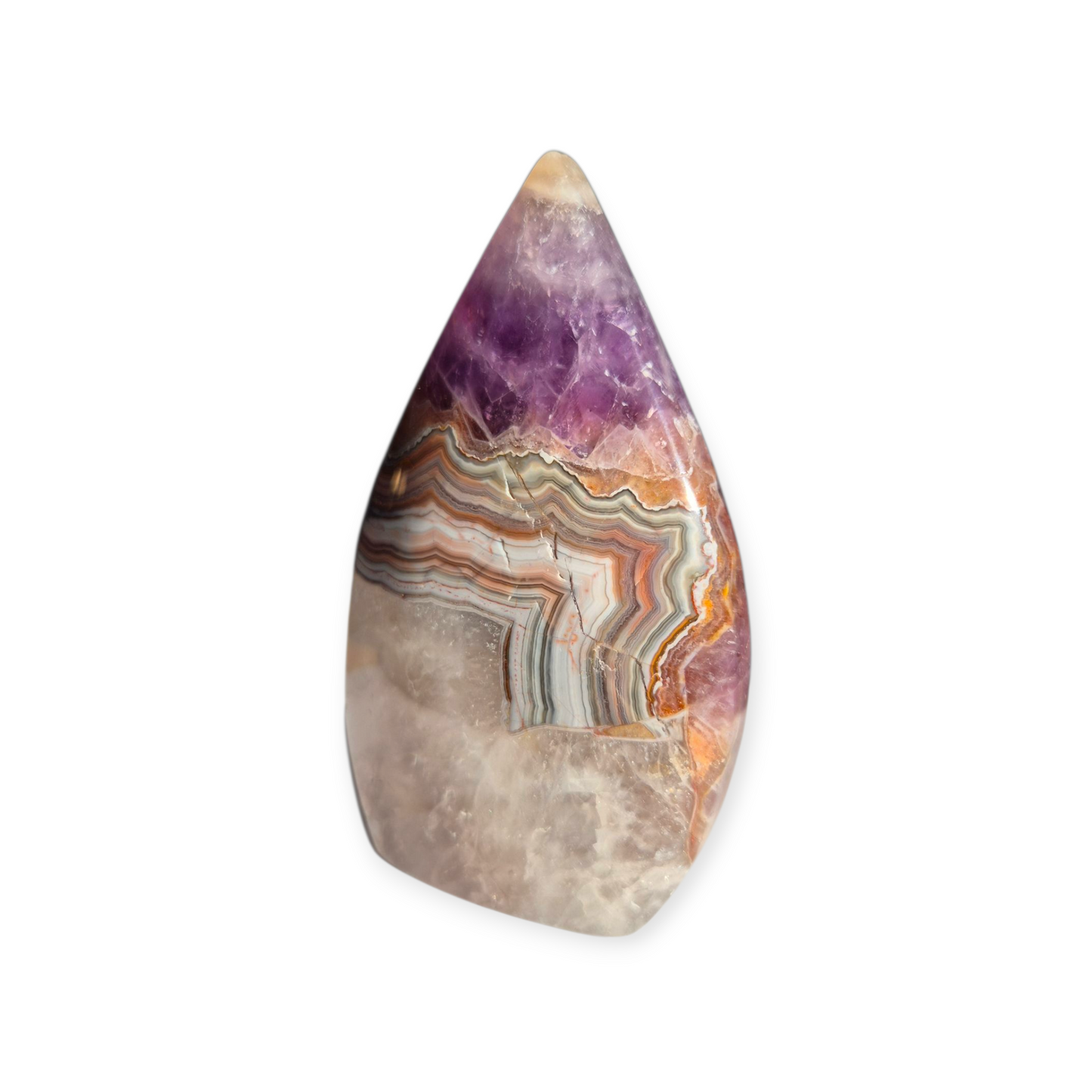 Crystals - Amethyst with Agate Freeform