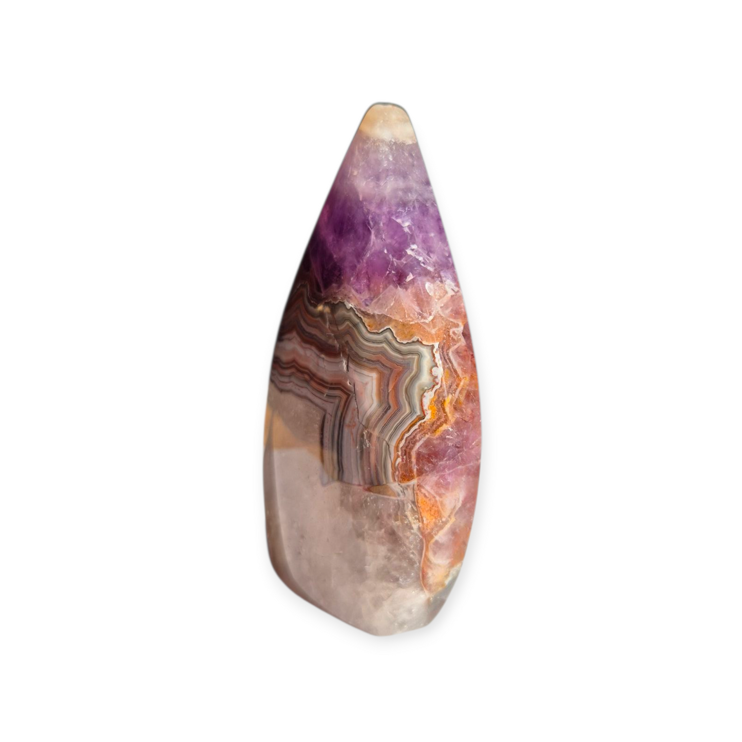 Crystals - Amethyst with Agate Freeform