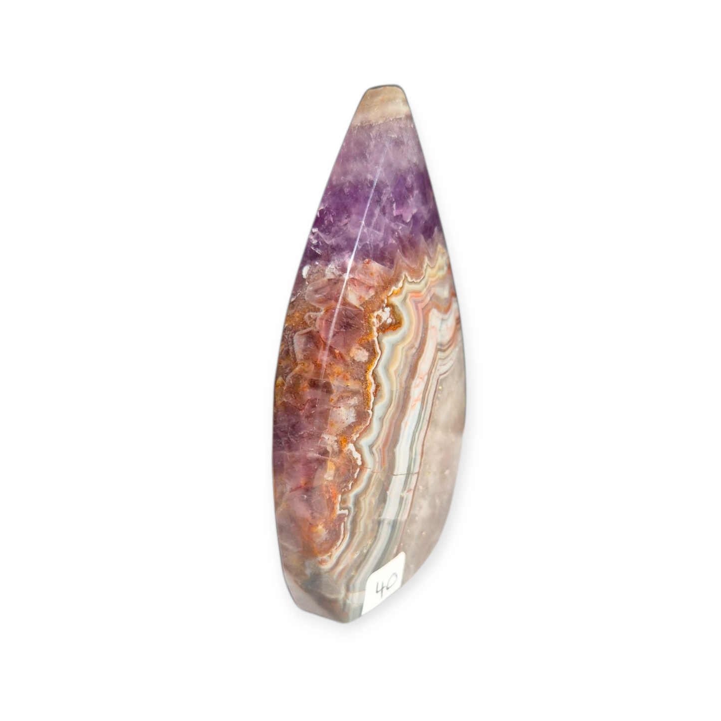 Crystals - Amethyst with Agate Freeform