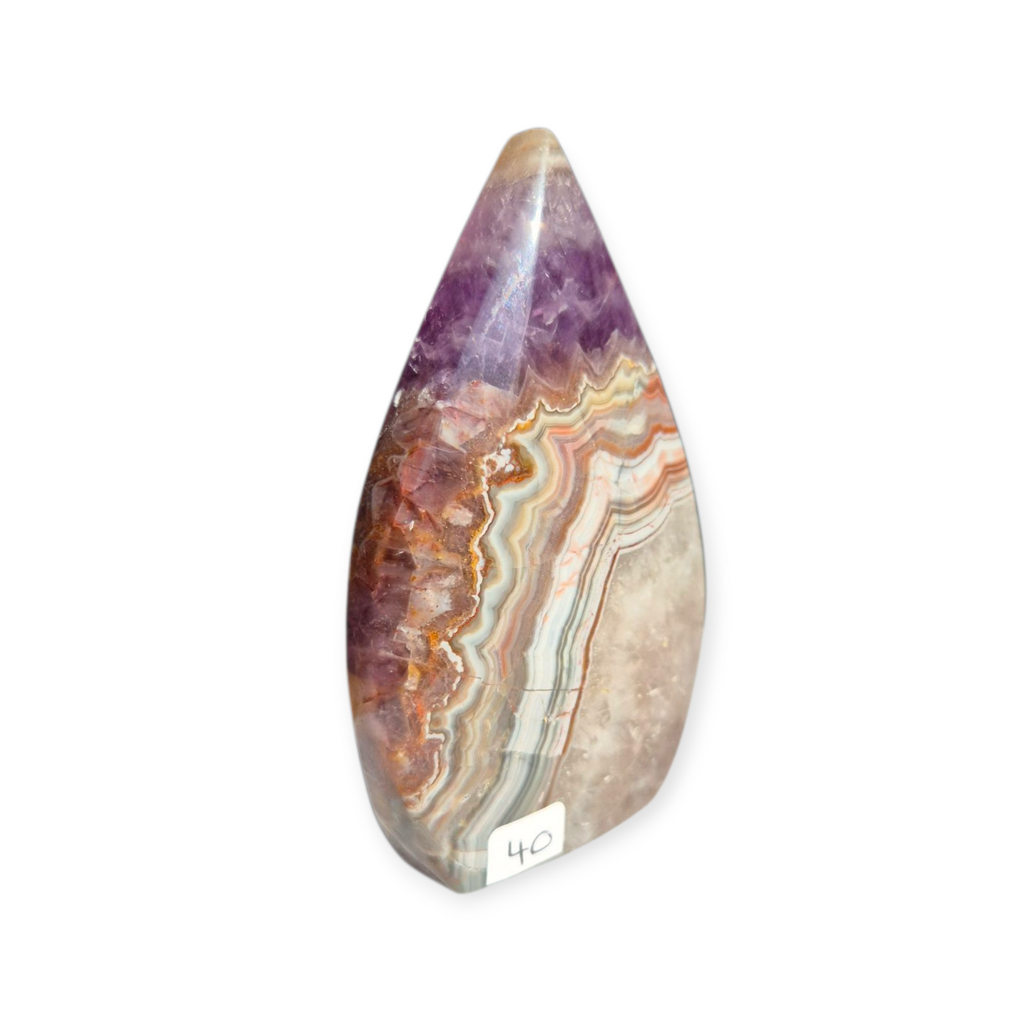 Crystals - Amethyst with Agate Freeform
