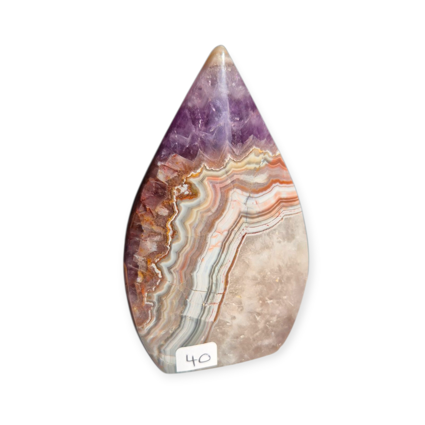 Crystals - Amethyst with Agate Freeform