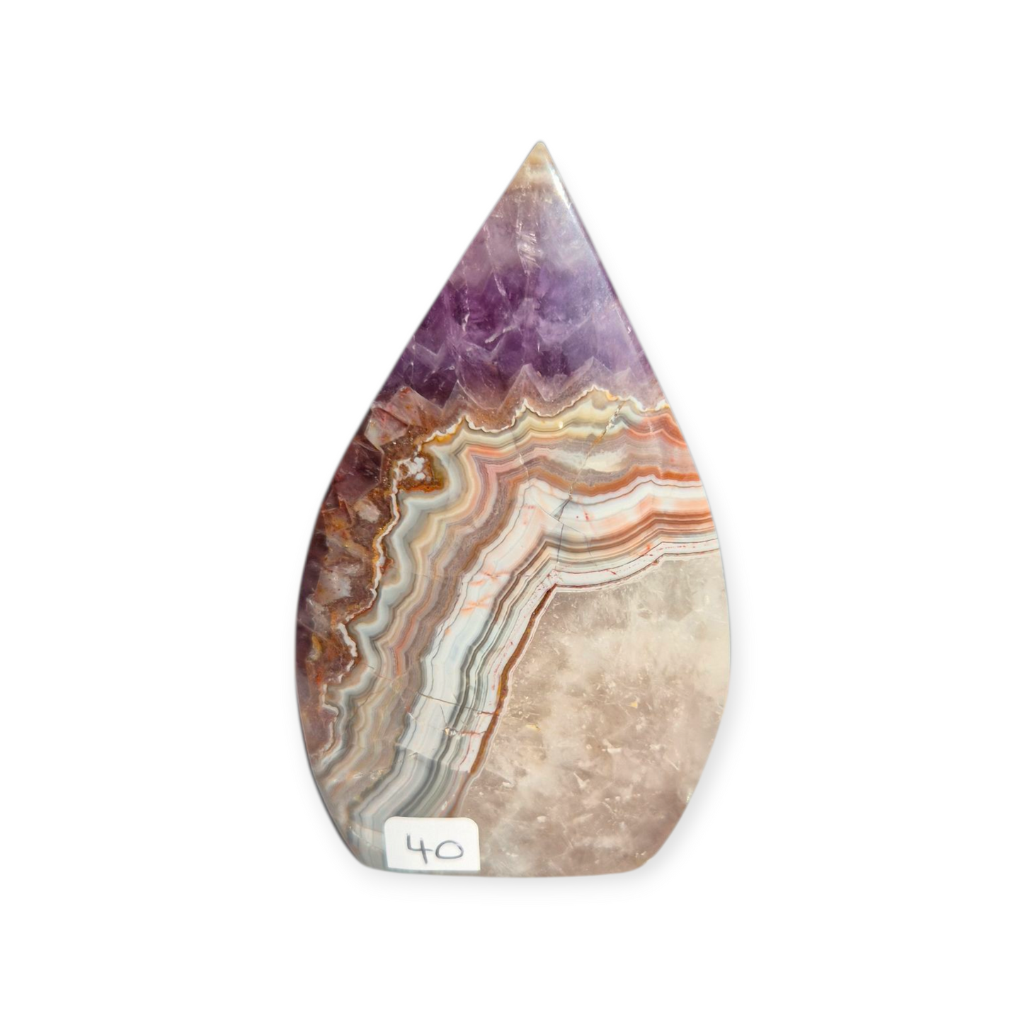 Crystals - Amethyst with Agate Freeform