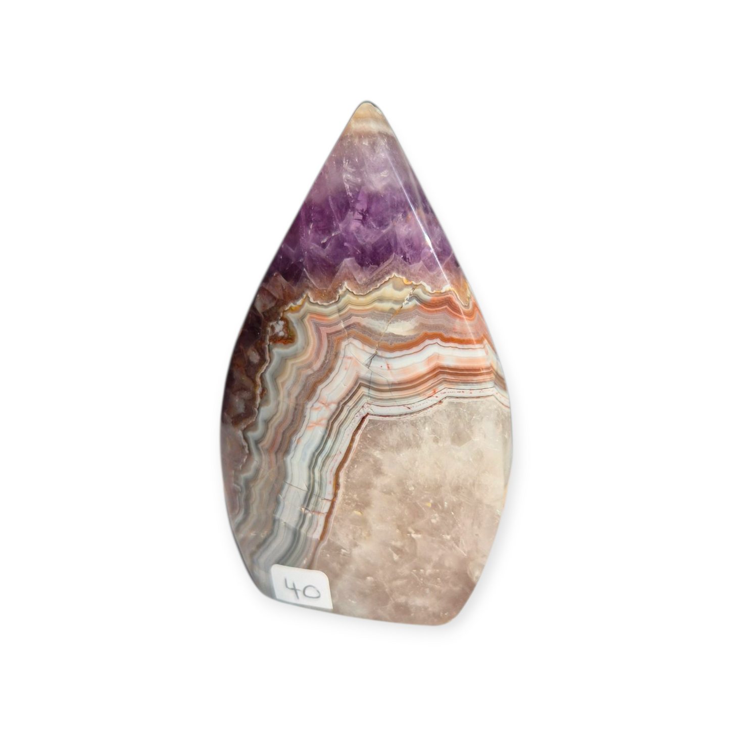 Crystals - Amethyst with Agate Freeform
