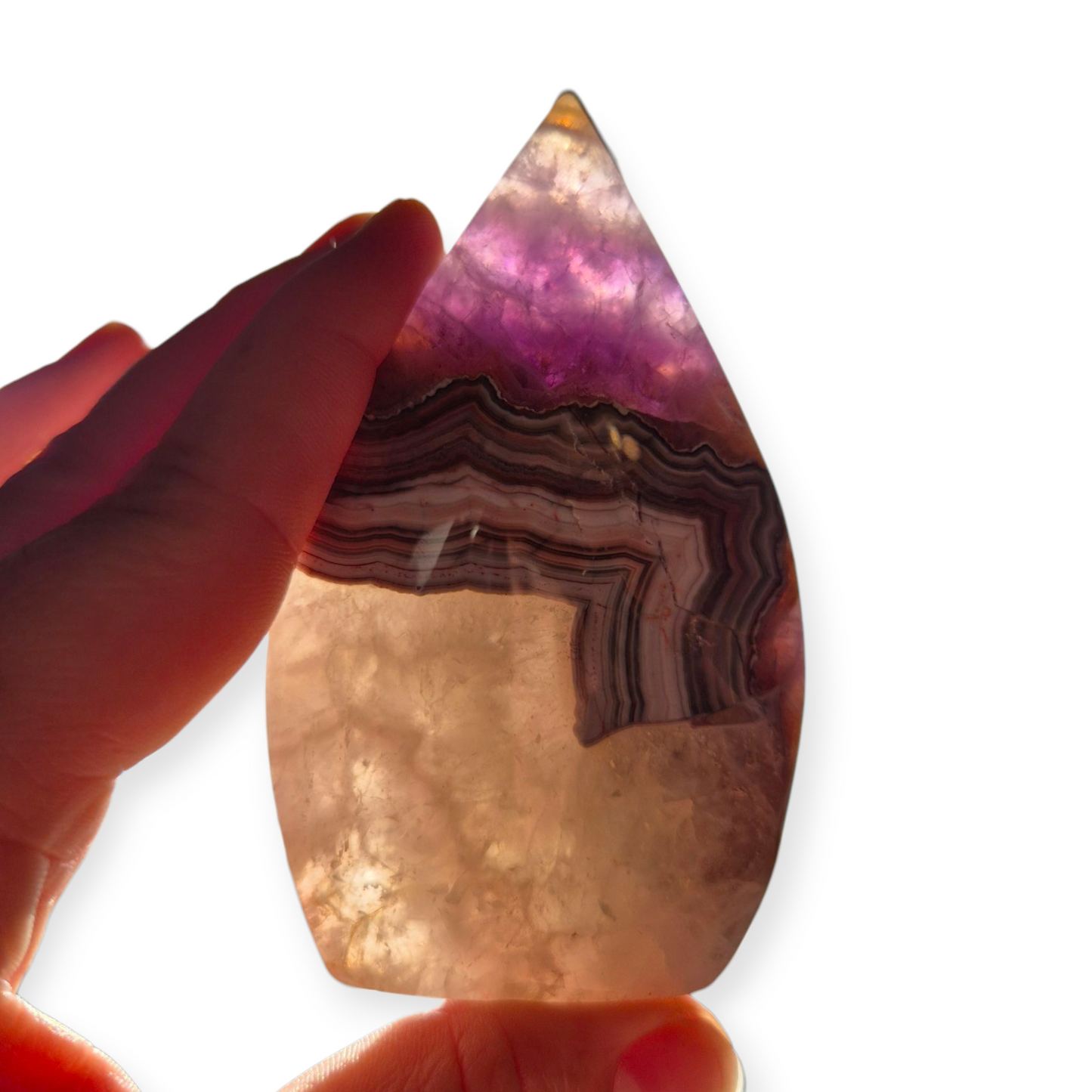 Crystals - Amethyst with Agate Freeform