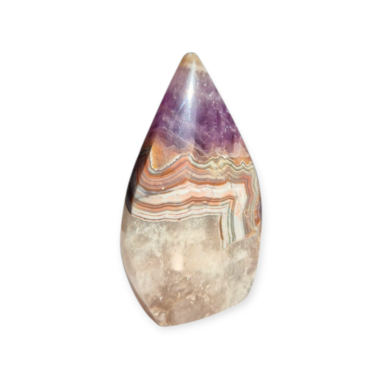 Crystals - Amethyst with Agate Freeform