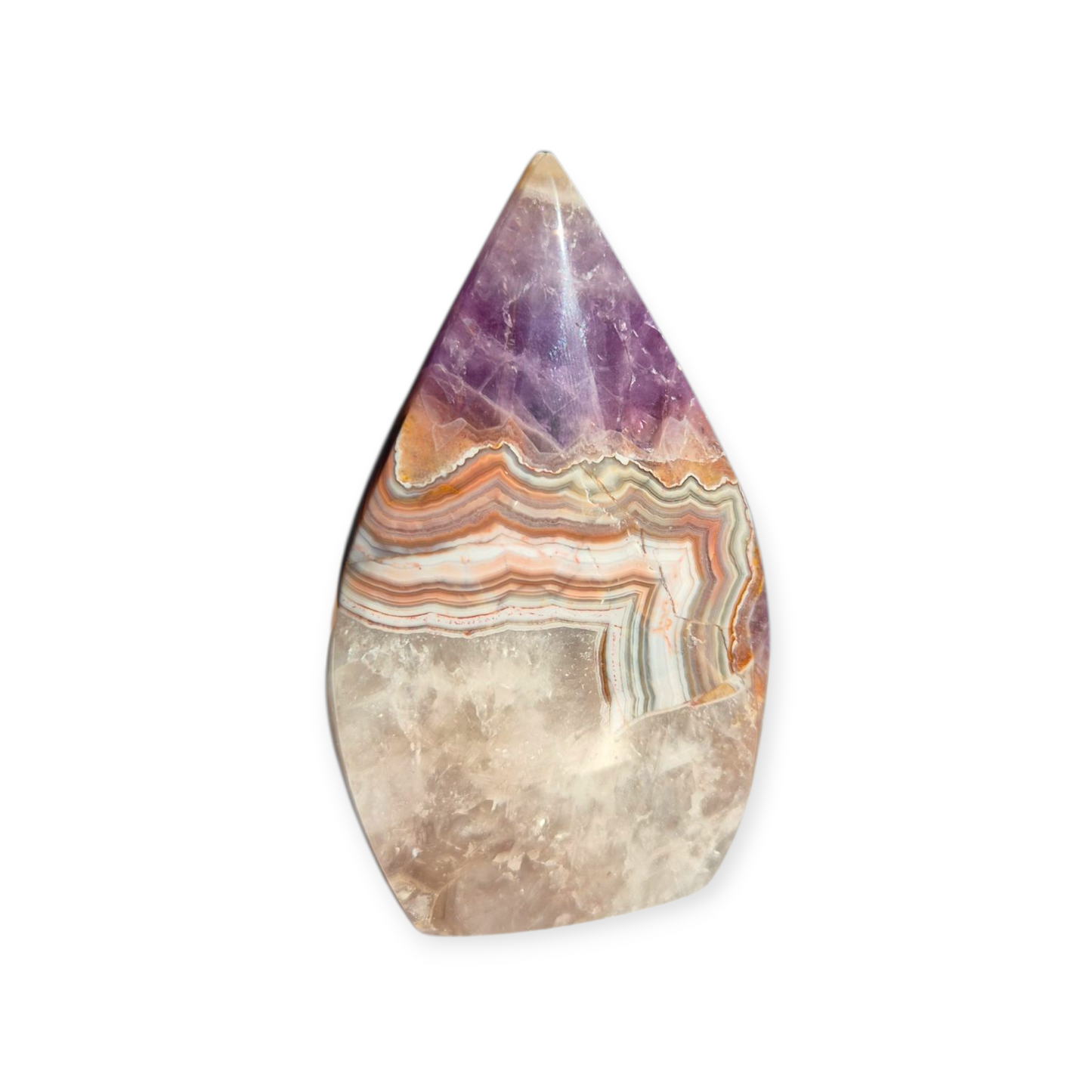 Crystals - Amethyst with Agate Freeform