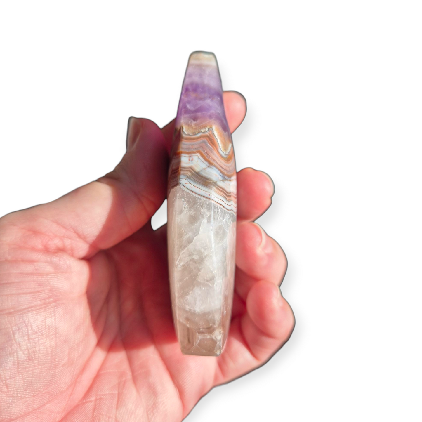Crystals - Amethyst with Agate Freeform