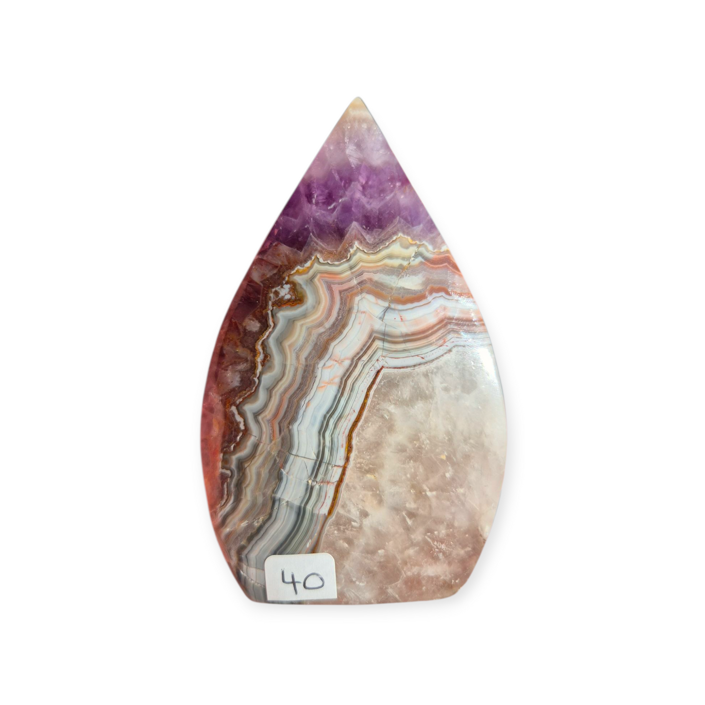 Crystals - Amethyst with Agate Freeform