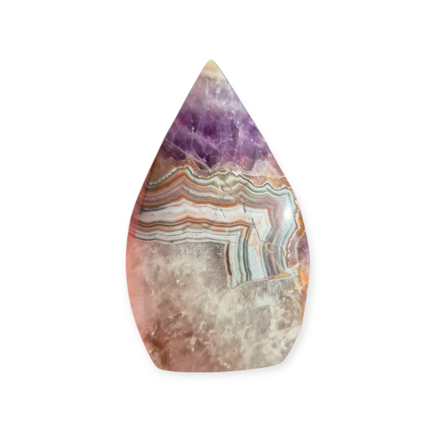 Crystals - Amethyst with Agate Freeform