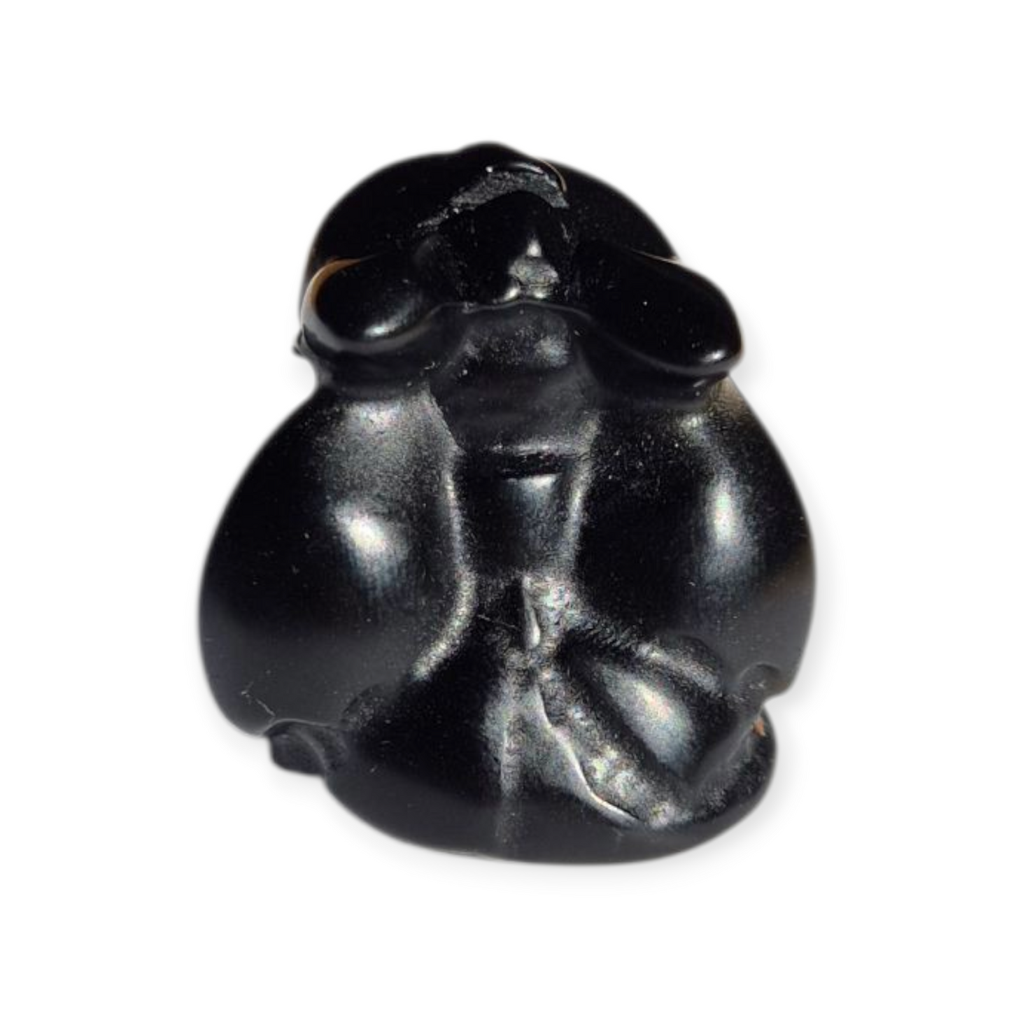 Crystals - Black Obsidian Toothless Dragon Carving