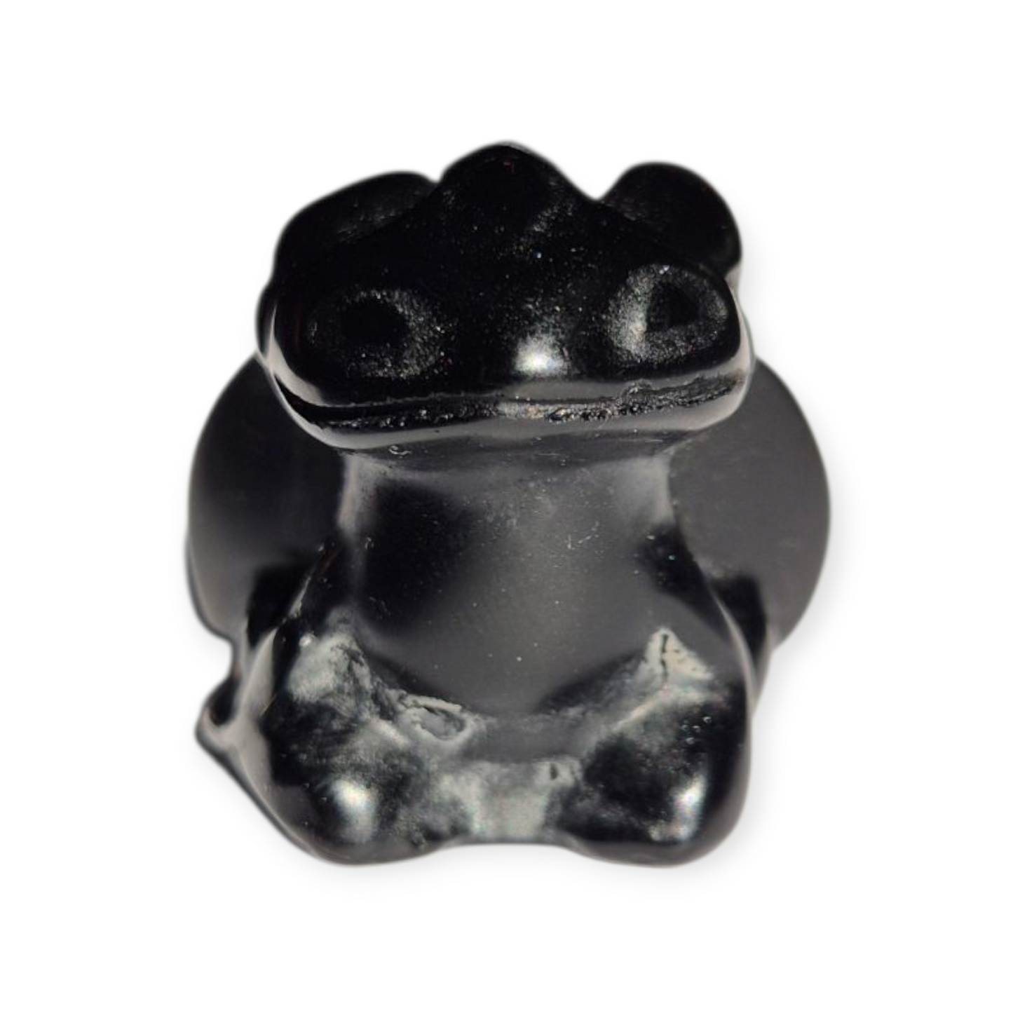 Crystals - Black Obsidian Toothless Dragon Carving