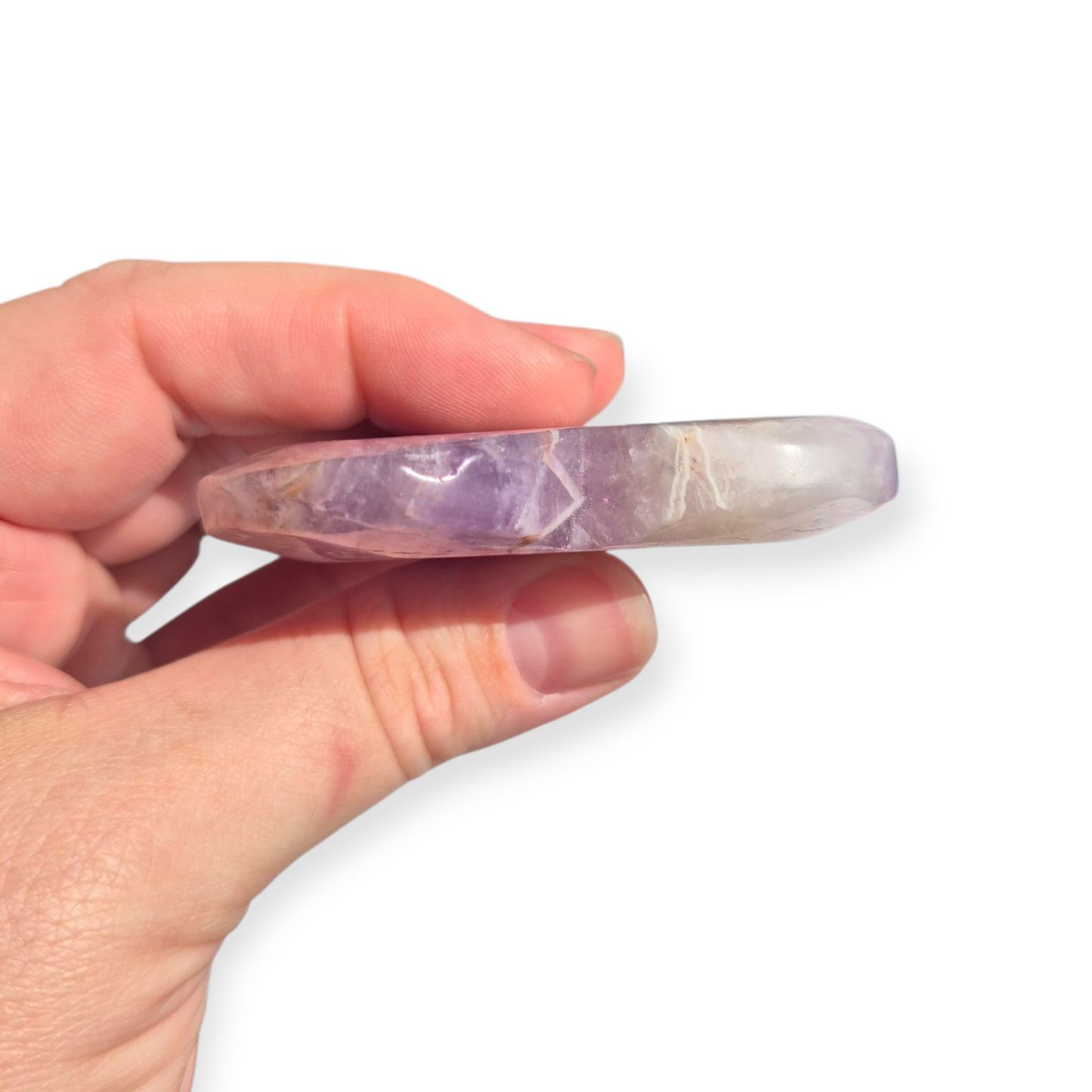 Crystals - Amethyst with Agate Polished Heart