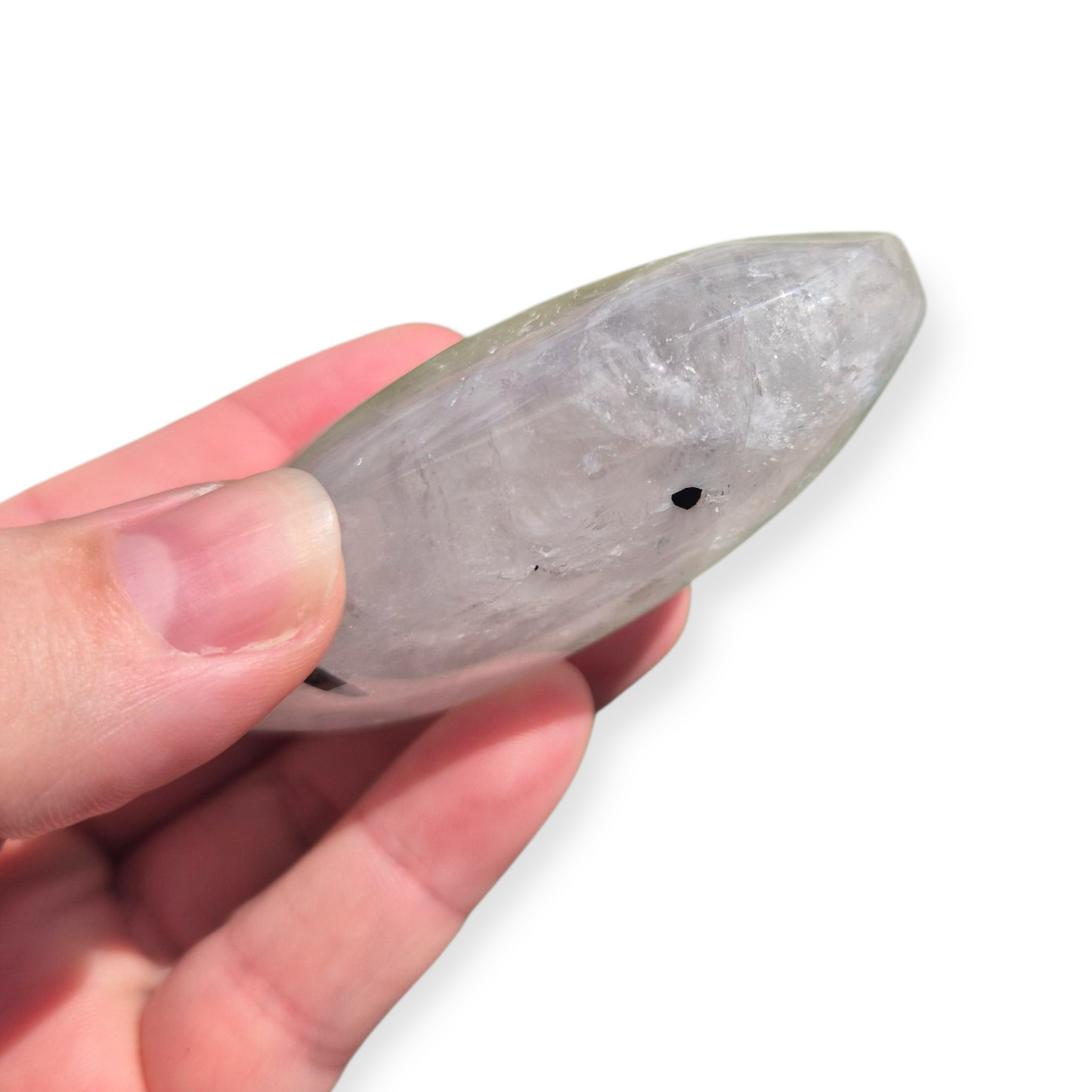 Crystals - Tourmalinated Quartz Palmstone
