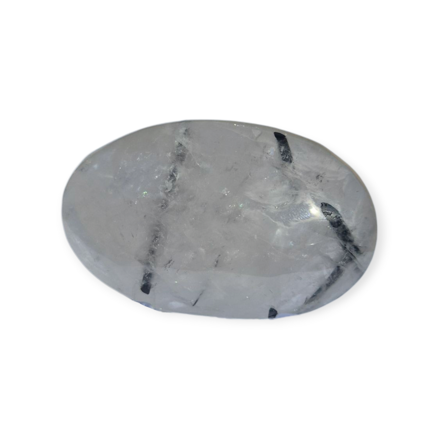 Crystals - Tourmalinated Quartz Palmstone
