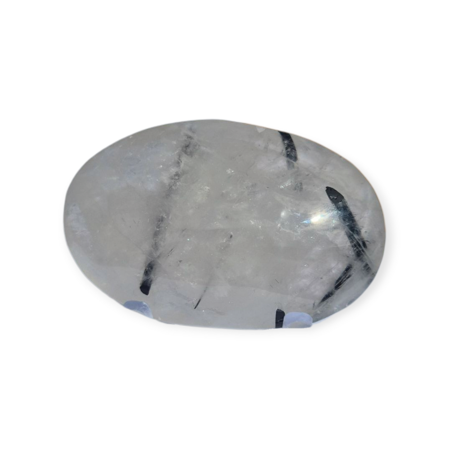 Crystals - Tourmalinated Quartz Palmstone