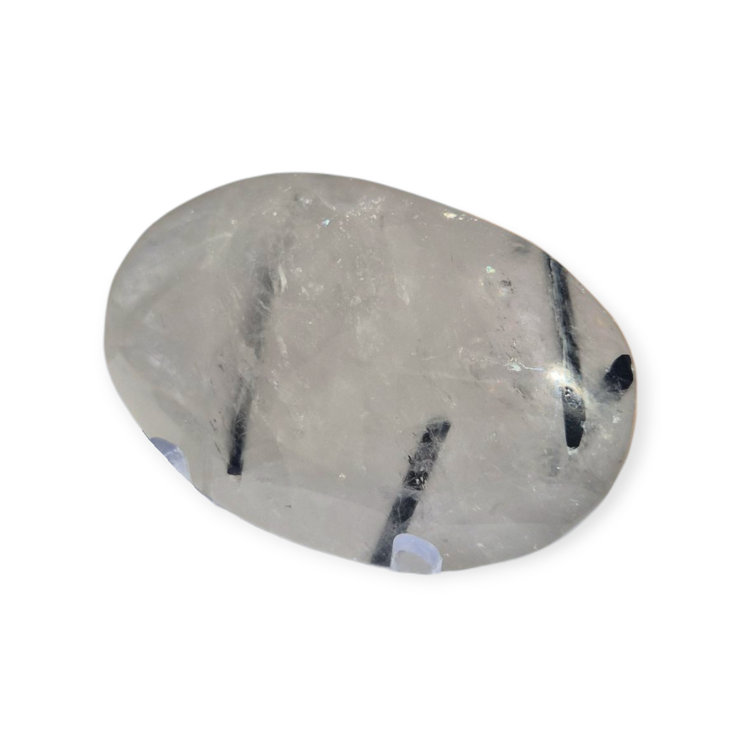 Crystals - Tourmalinated Quartz Palmstone