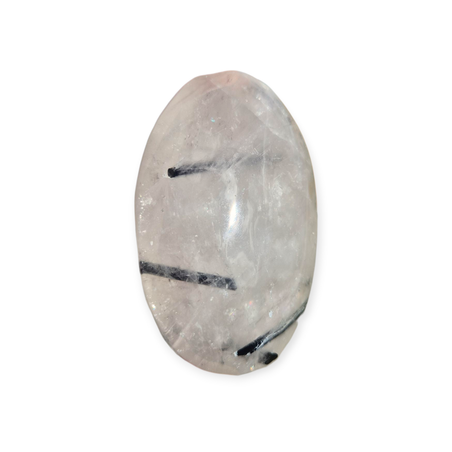Crystals - Tourmalinated Quartz Palmstone