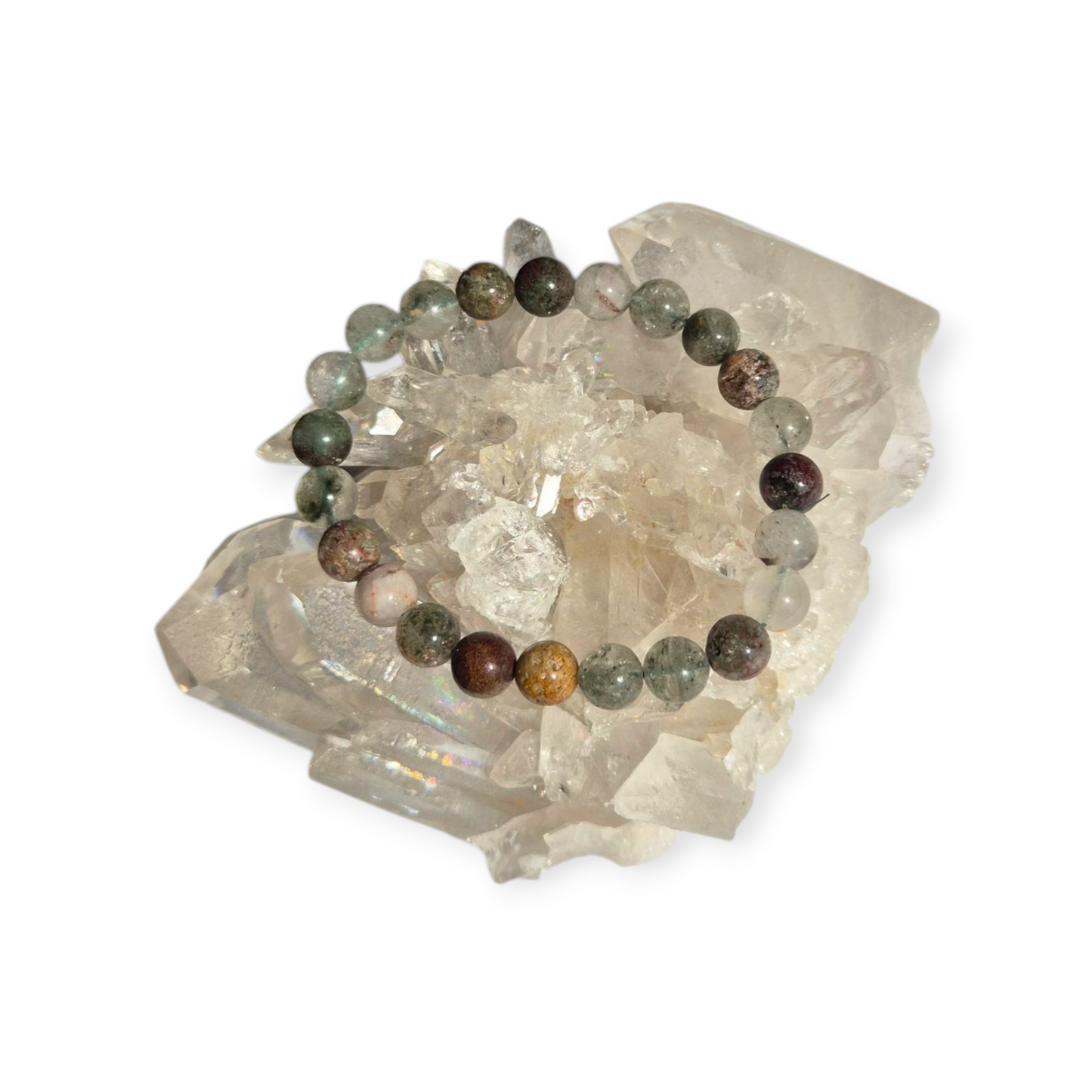 Crystals - Garden Quartz (Lodolite) Bracelet