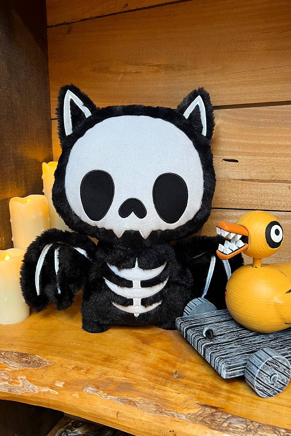 Plushies - Skeleton "I am Night" Bat