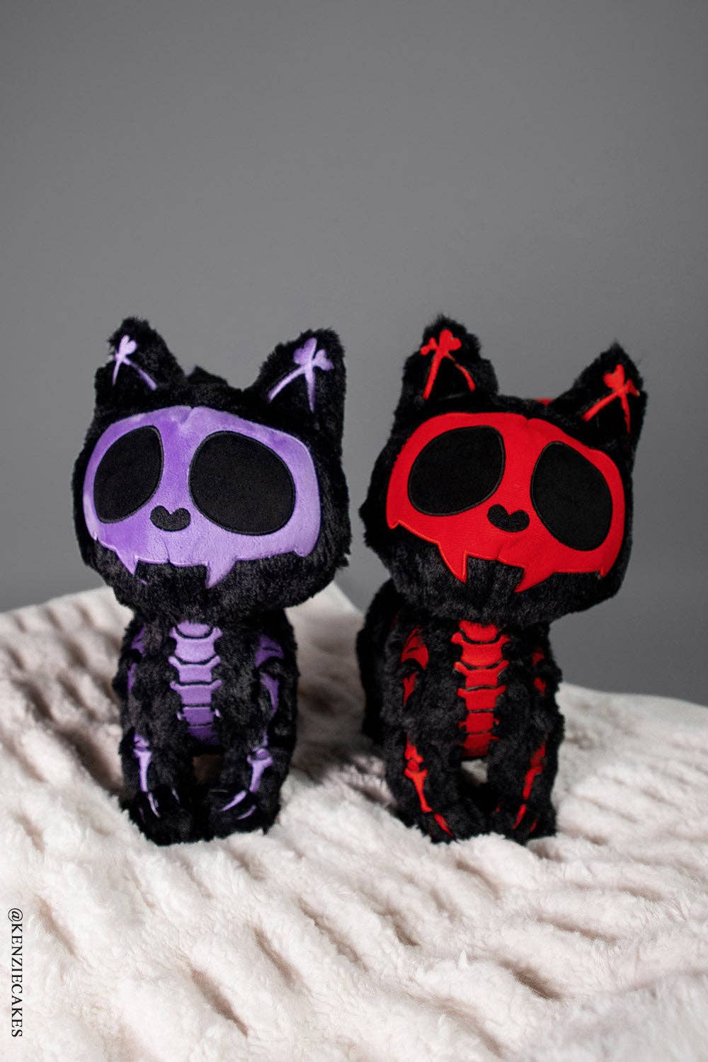 Plushies - Black & Purple Skelekitty (Limited Edition)