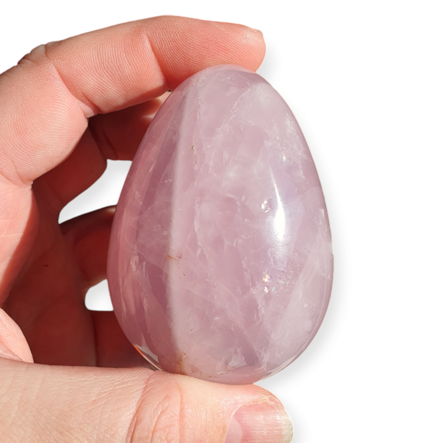 Crystals - Quartz (Rose) Polished Egg