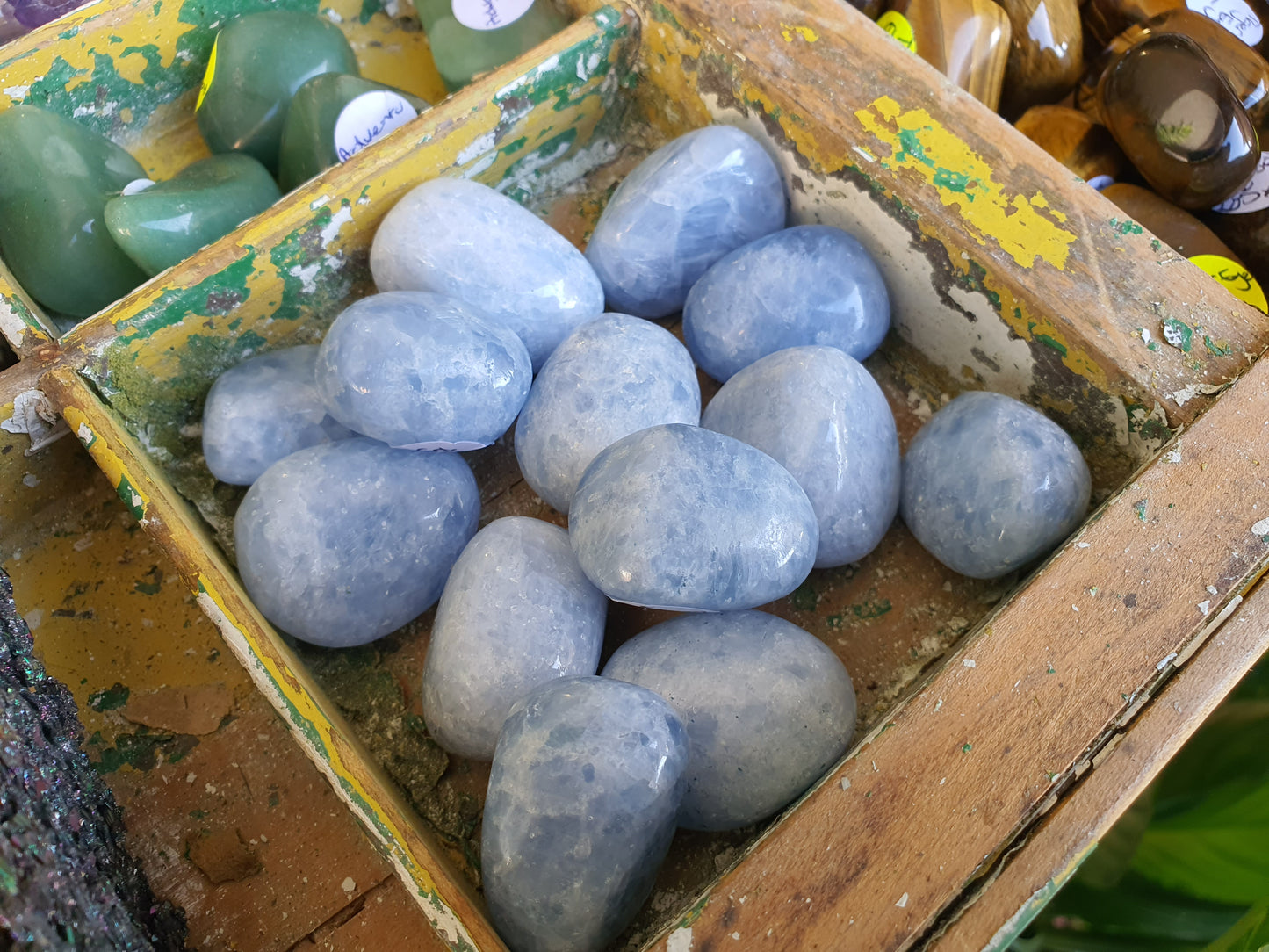 Crystals - Calcite (Blue) Tumbled Stone