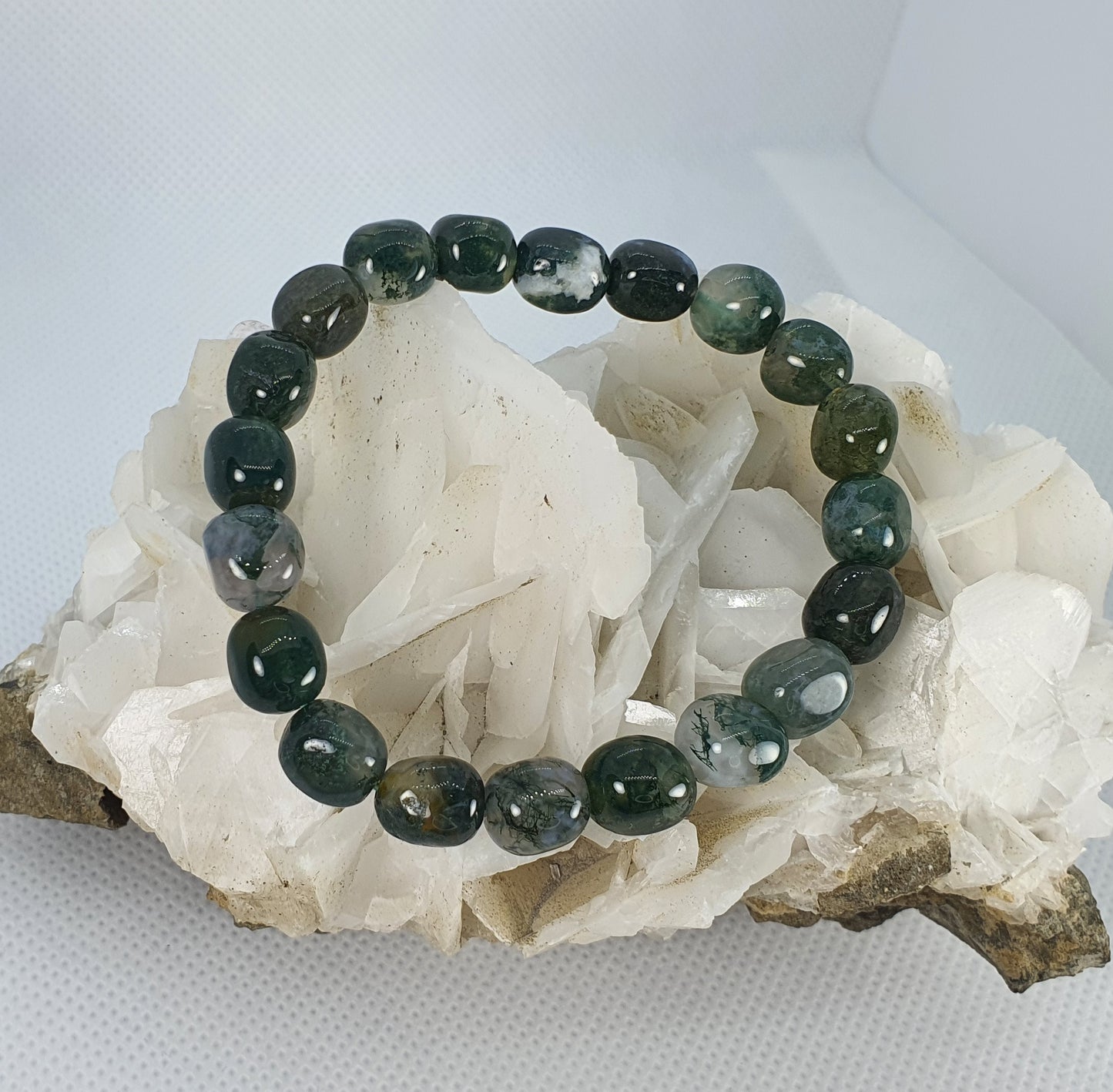 Crystals - Moss Agate Bracelet