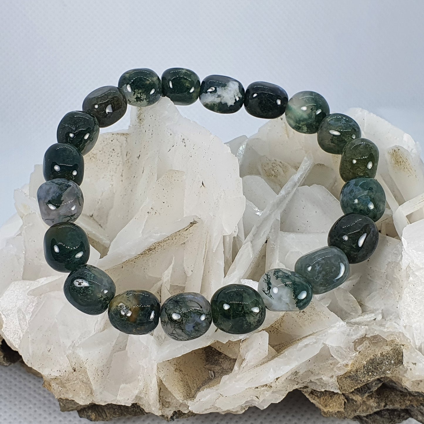 Crystals - Moss Agate Bracelet