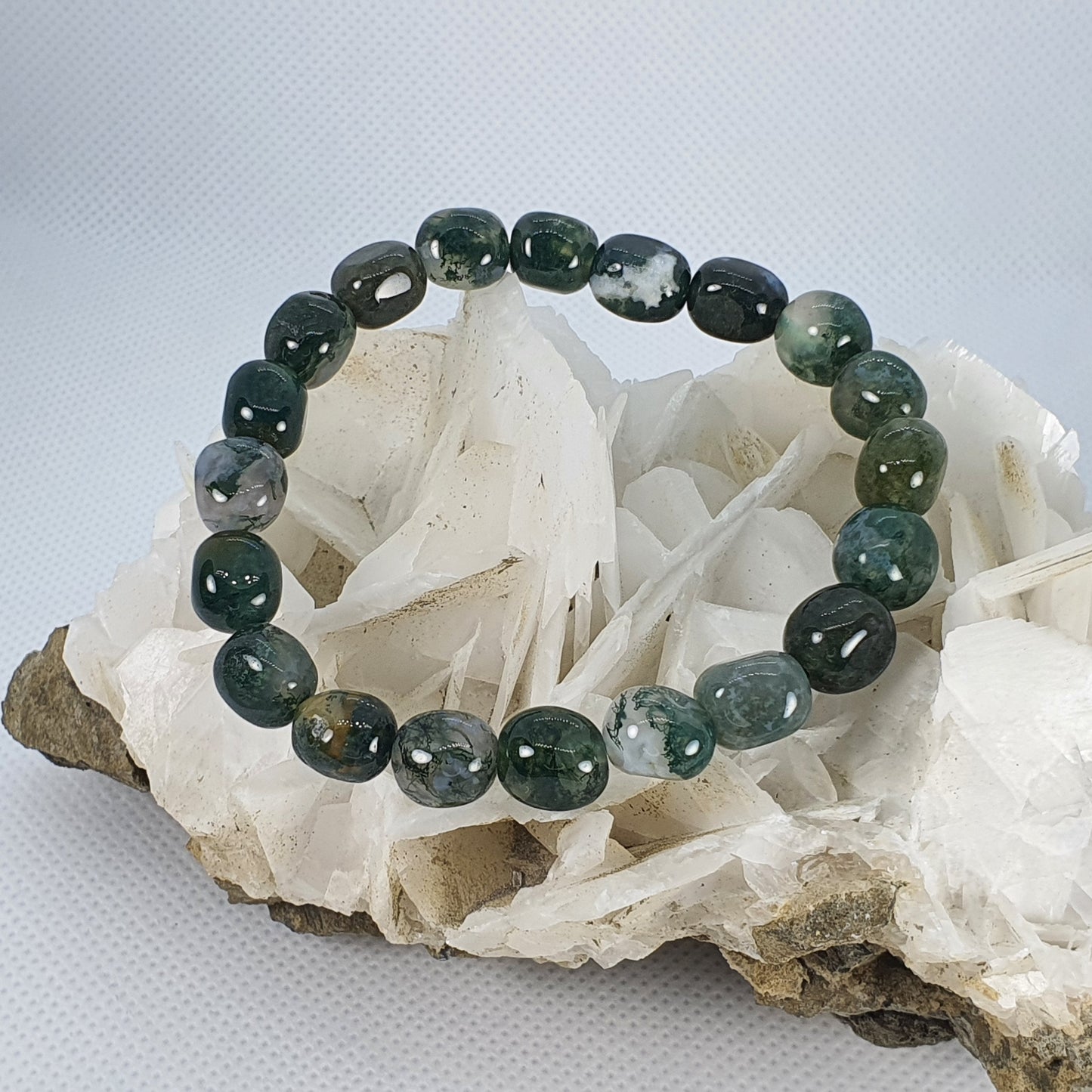 Crystals - Moss Agate Bracelet