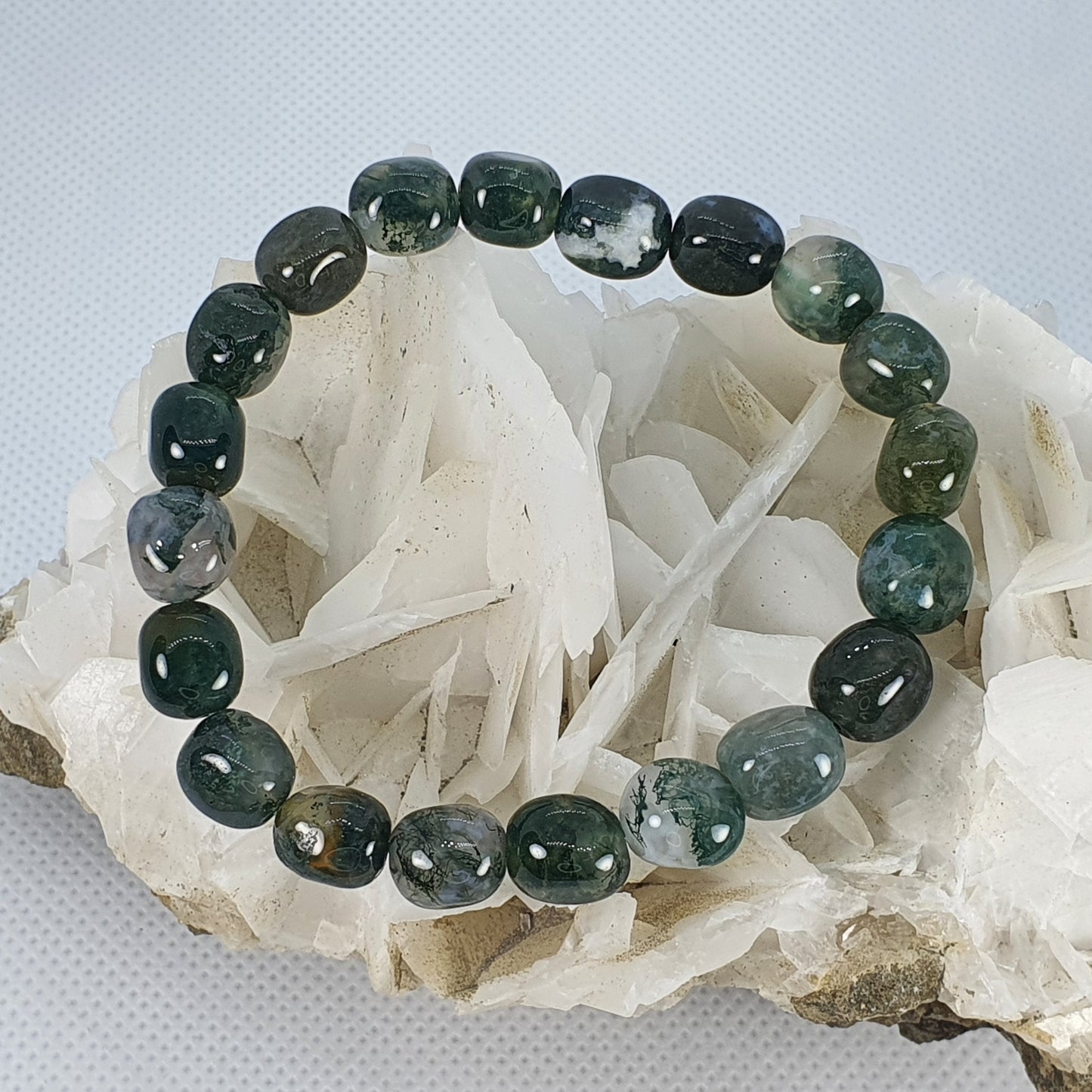 Crystals - Moss Agate Bracelet