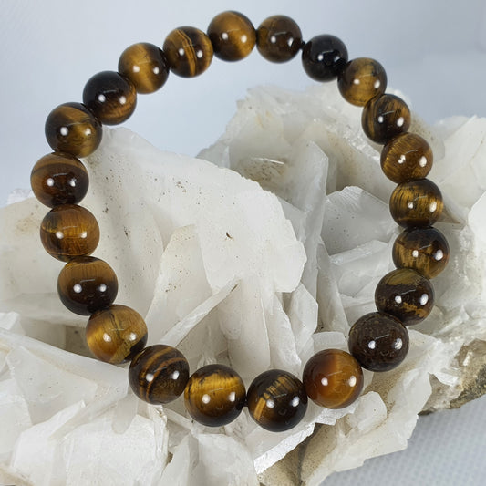 Crystals - Tiger Eye (Gold) Bracelet