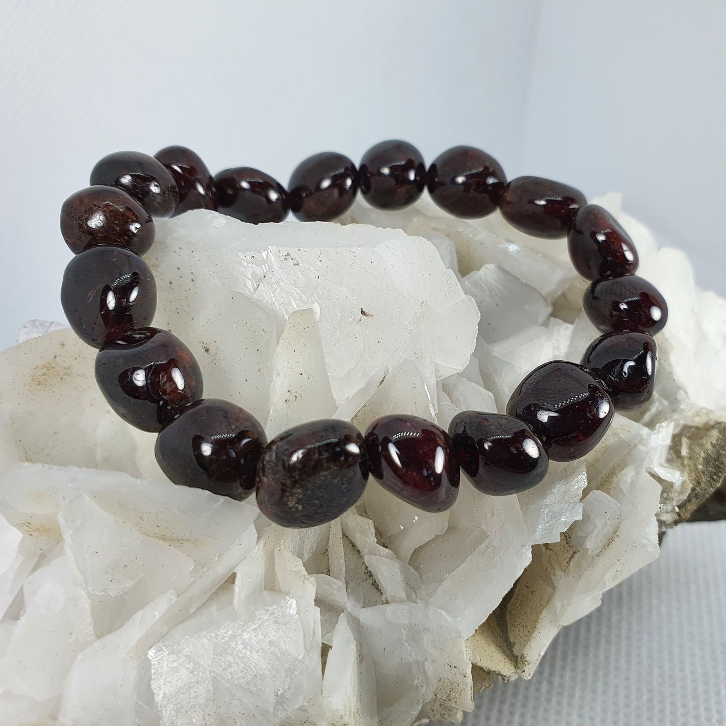 Crystals - Garnet Bracelet (Large Bead)