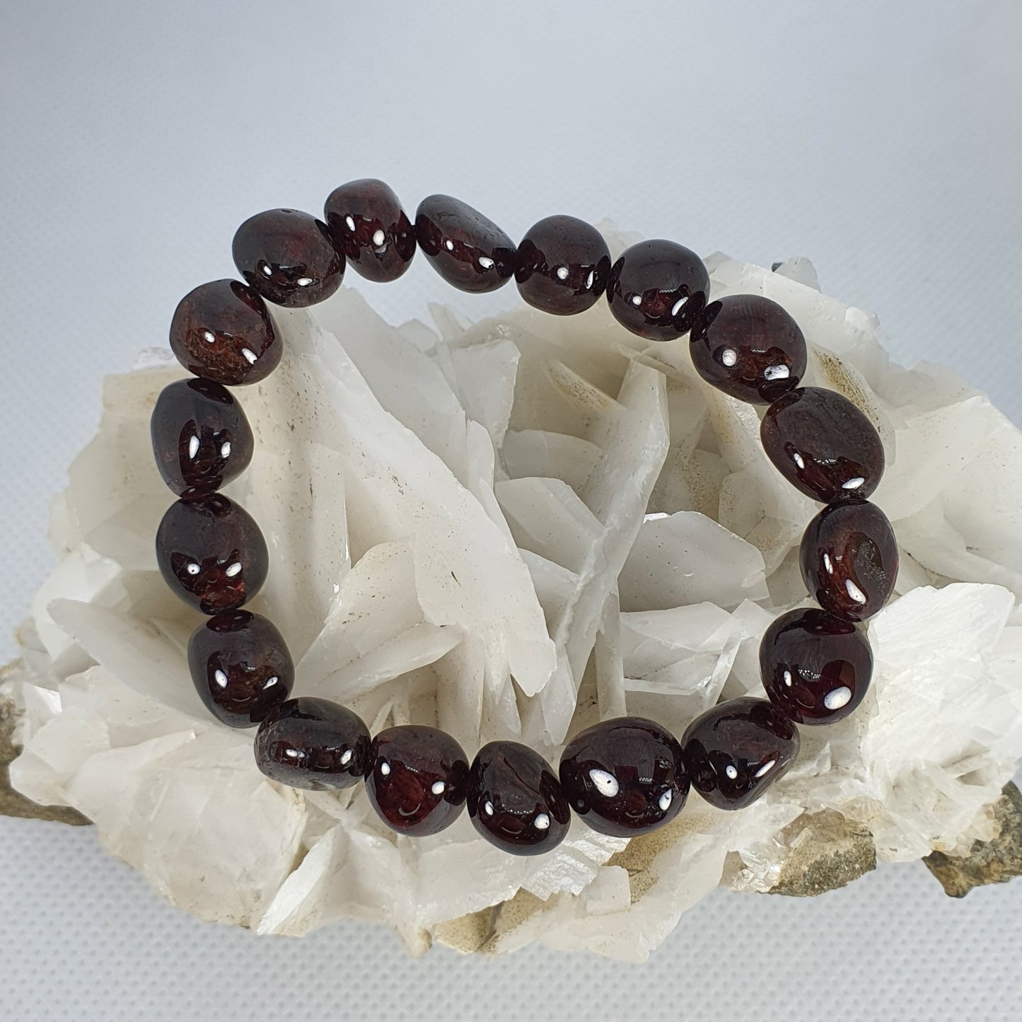 Crystals - Garnet Bracelet (Large Bead)