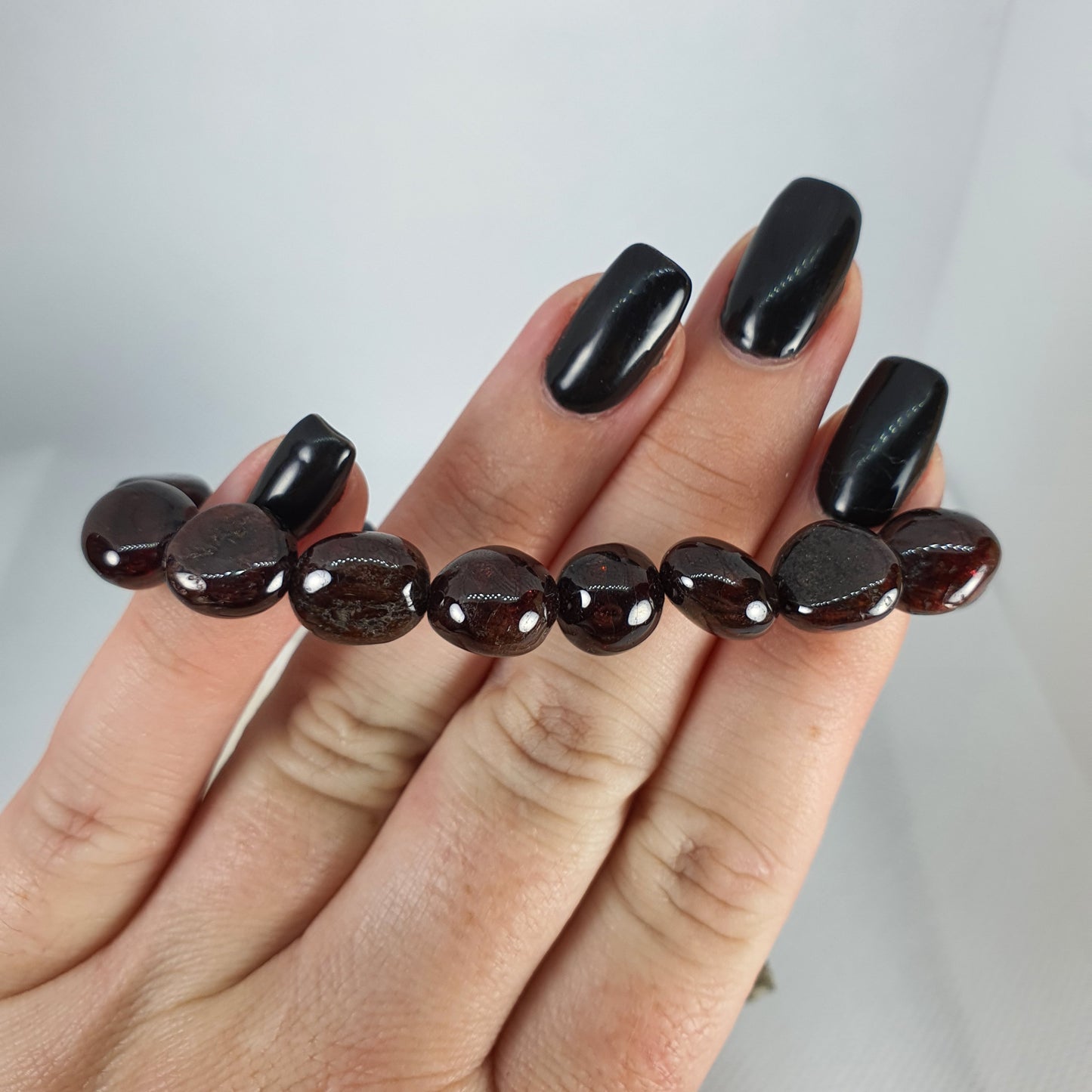 Crystals - Garnet Bracelet (Large Bead)