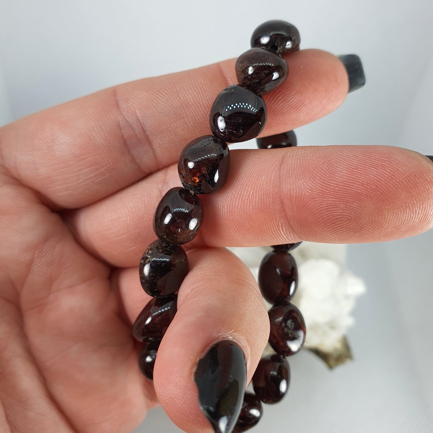 Crystals - Garnet Bracelet (Large Bead)