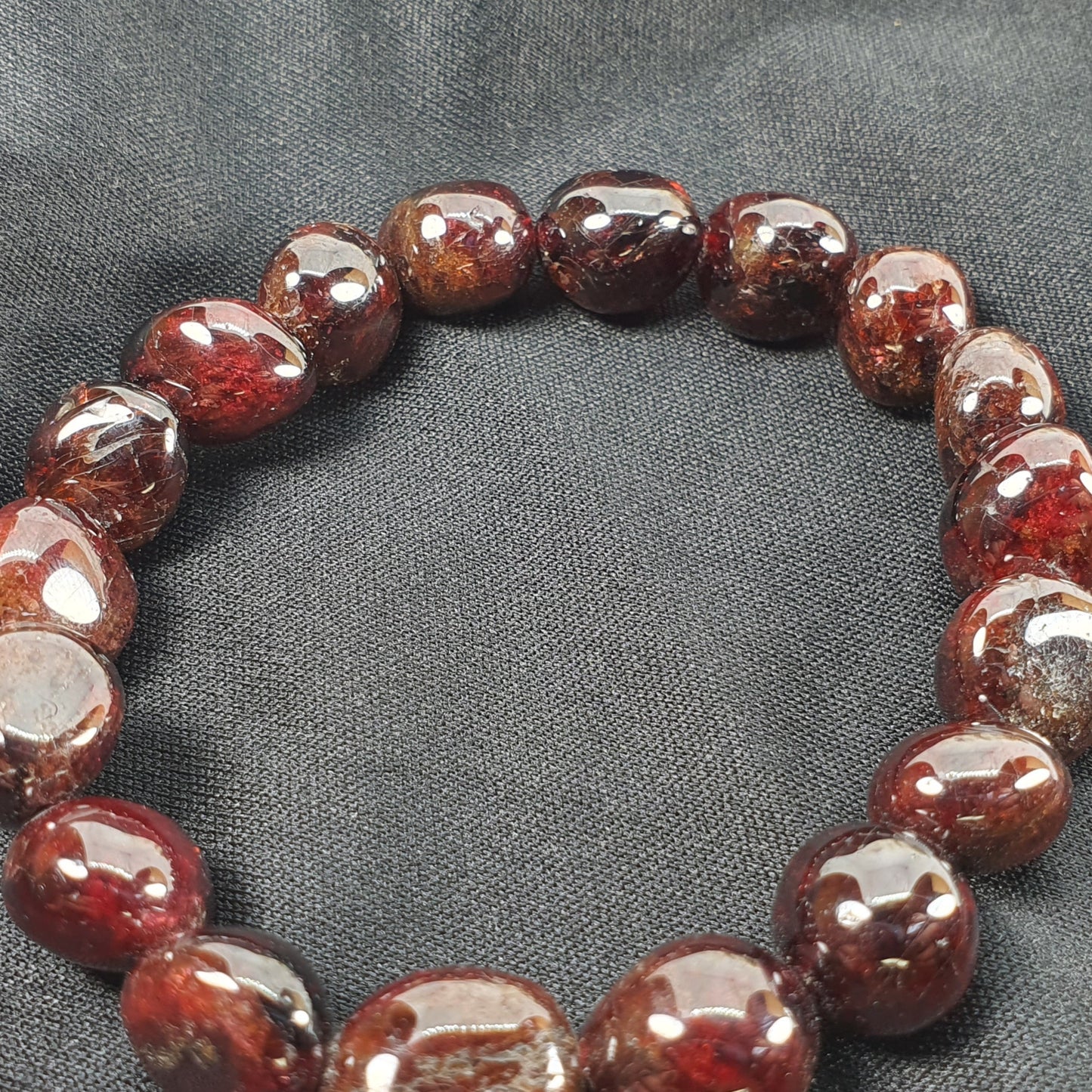 Crystals - Garnet Bracelet (Large Bead)