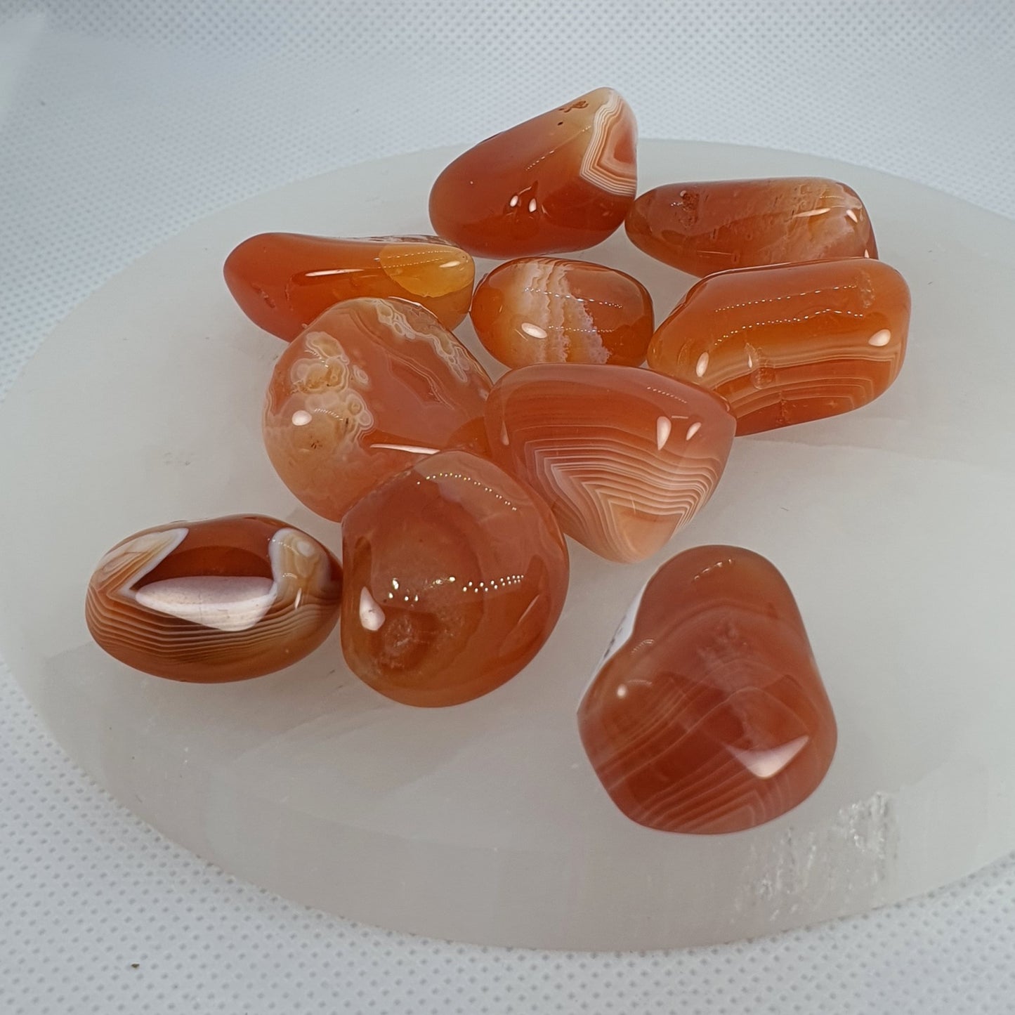 Crystals - Agate (Carnelian) Tumbled Stone
