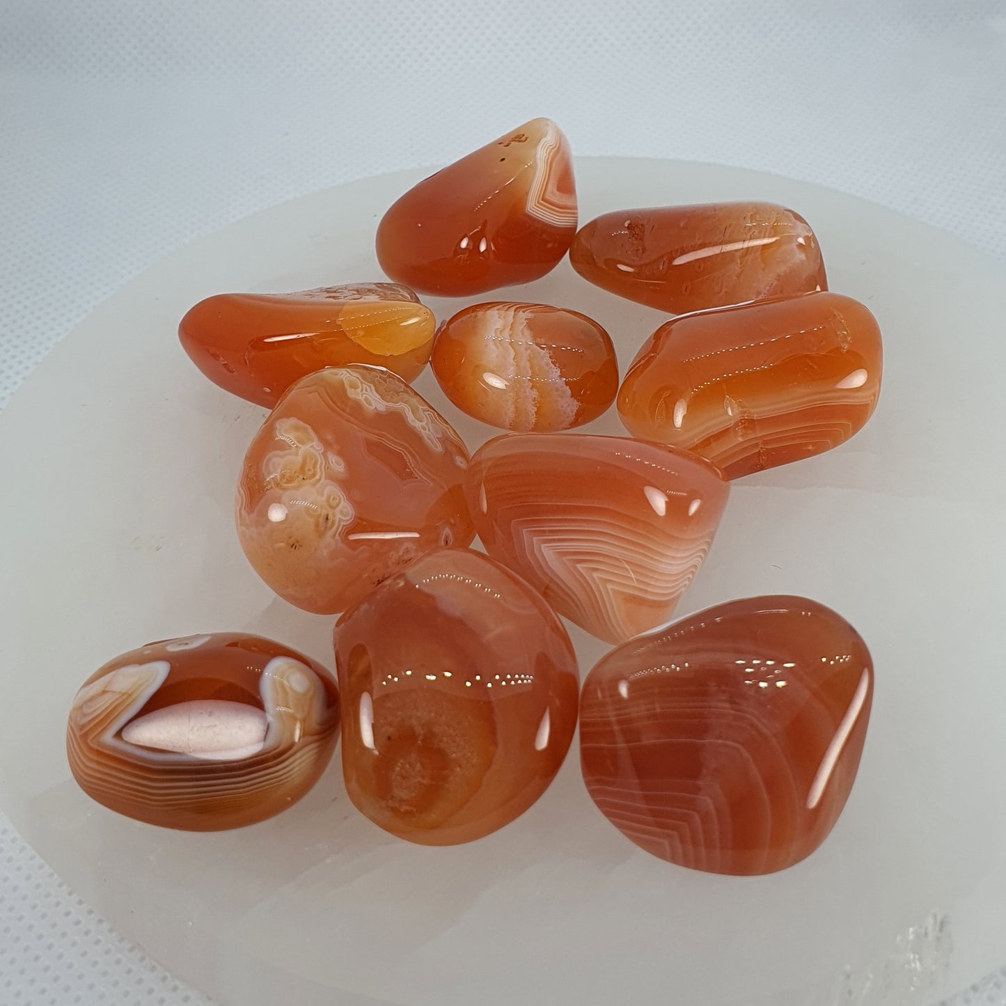 Crystals - Agate (Carnelian) Tumbled Stone